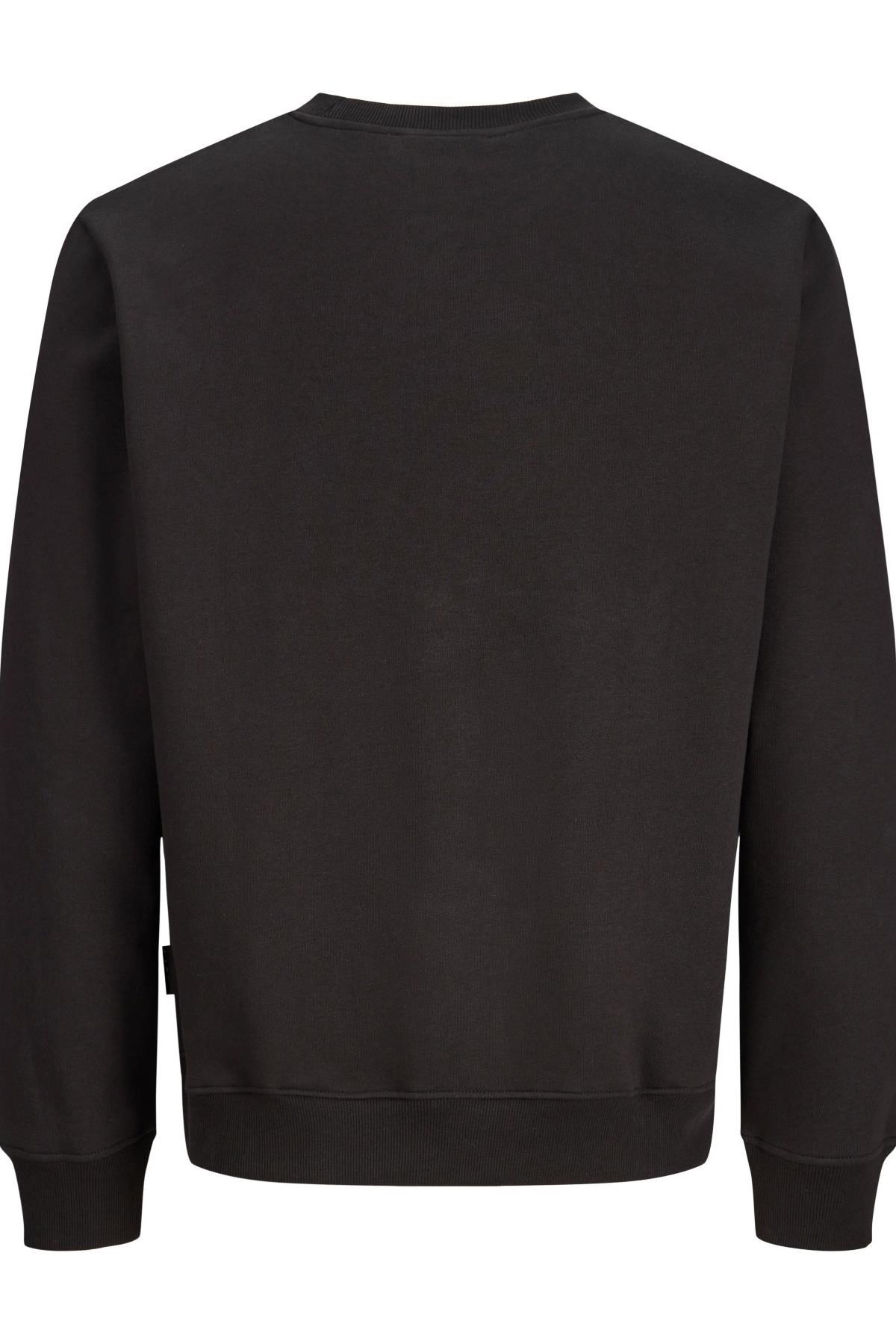 Jack & Jones JCOFUSION Erkek Bisiklet Yaka Box Fit Sweatshirt Günlük Rahat 