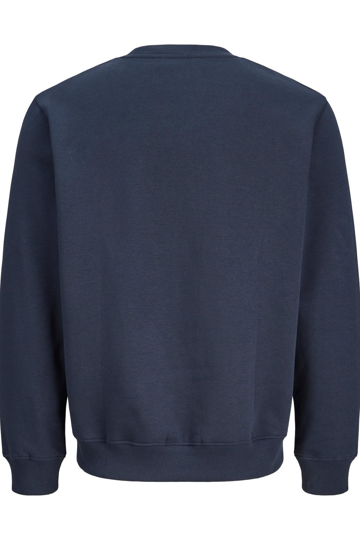 Jack & Jones JCOFUSION Erkek Bisiklet Yaka Box Fit Sweatshirt Günlük Rahat 