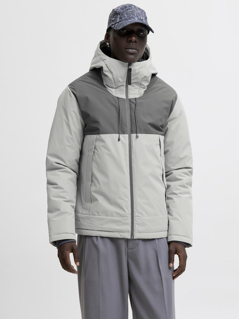 Jack & Jones JCOUNION Light Padded Blocking Jacket SN – Renk Bloklu Hafif Şişme Erkek Mont, Suya Dayanıklı, Rahat Kesim 