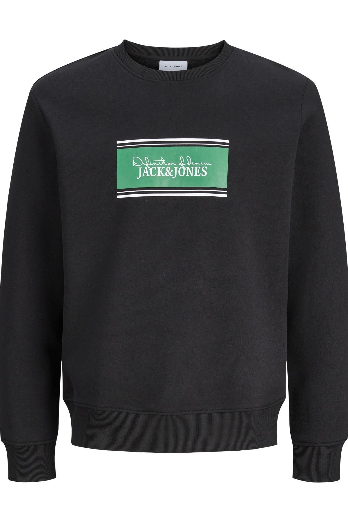 Jack & Jones JJBUSTER Erkek Bisiklet Yaka Sweatshirt Günlük Rahat 