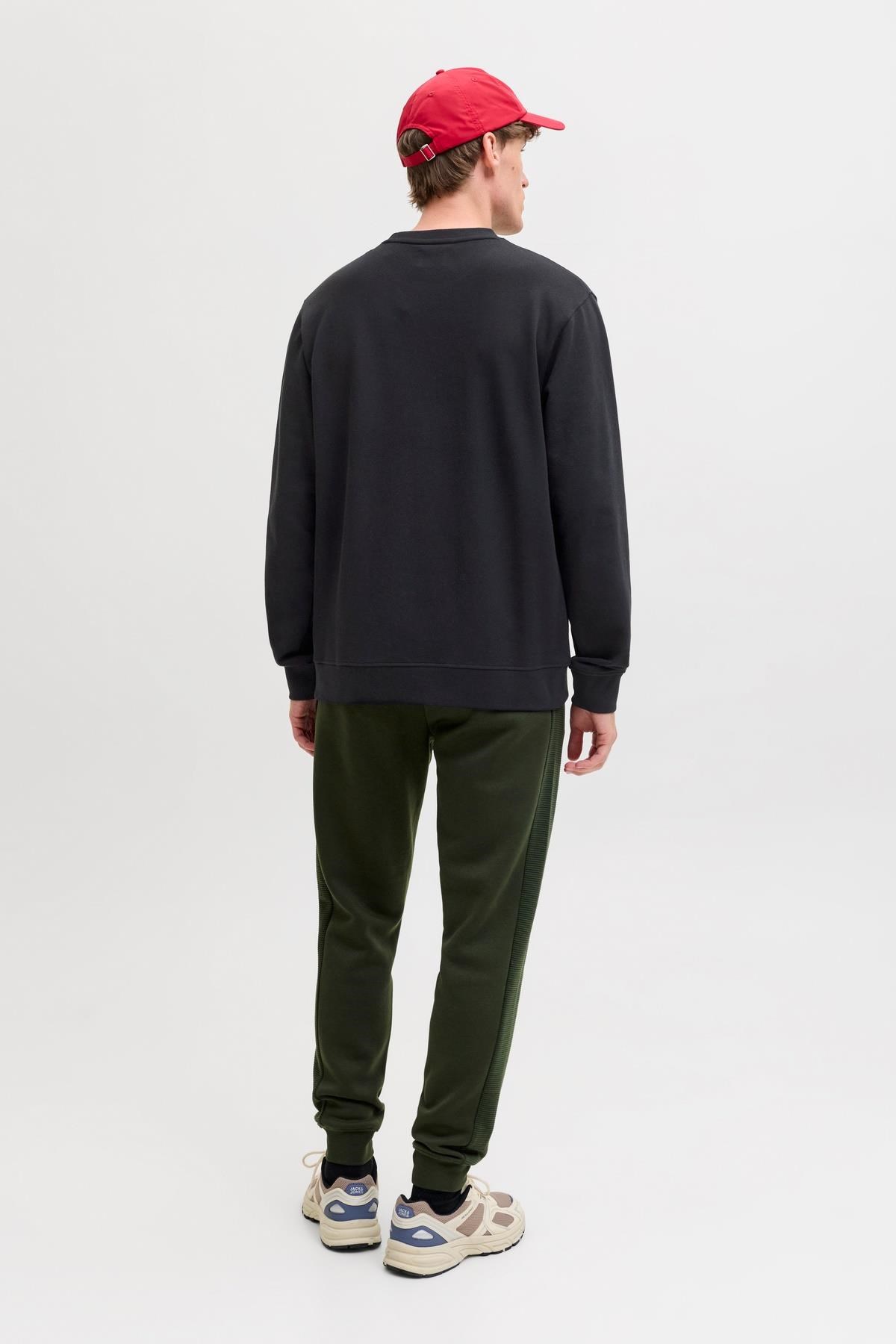 Jack & Jones JJEARCHIVE Graphic Erkek Baskılı Bisiklet Yaka Sweatshirt Günlük Rahat 