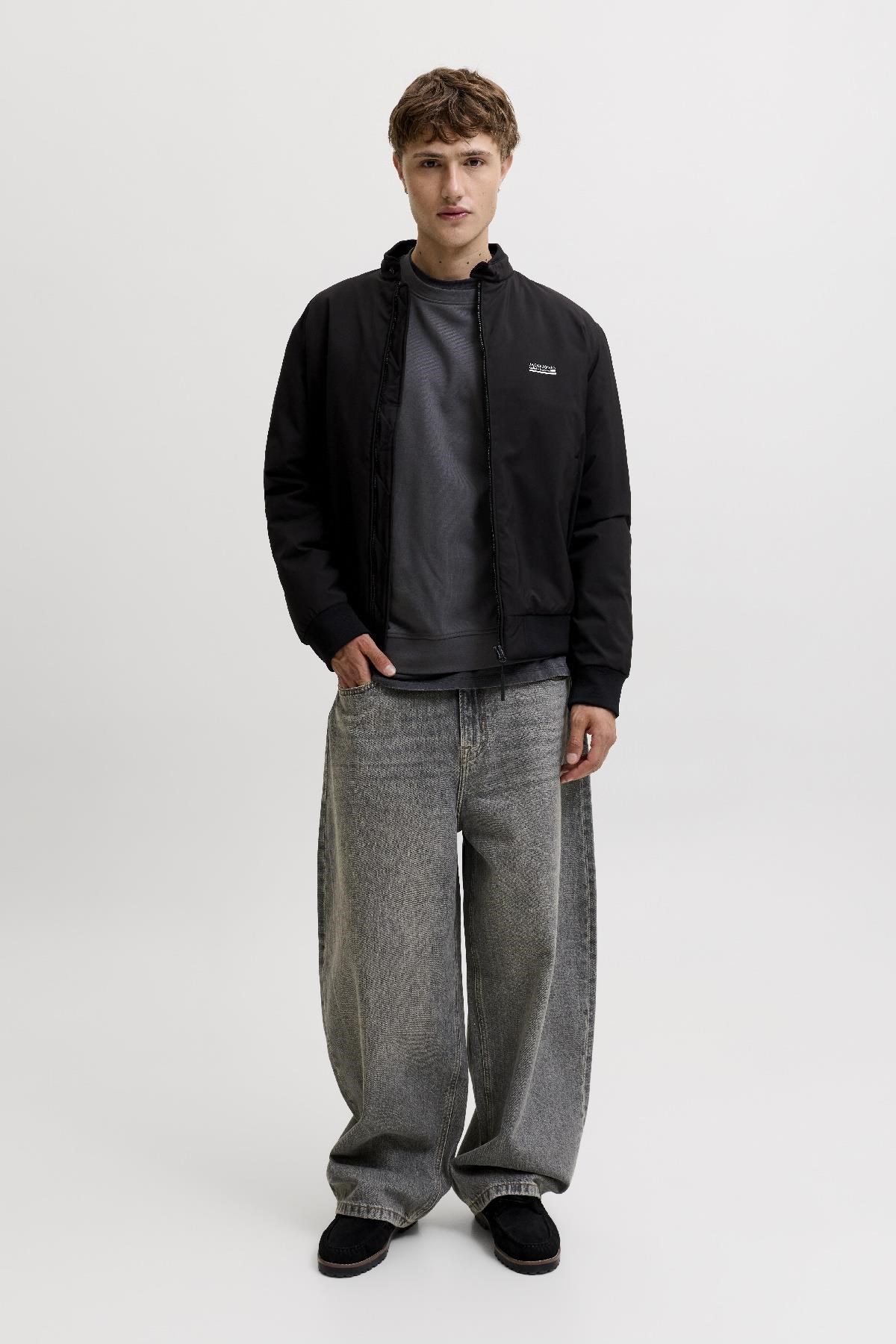Jack & Jones JJEARCHIVE Graphic Erkek Baskılı Bisiklet Yaka Sweatshirt Günlük Rahat 
