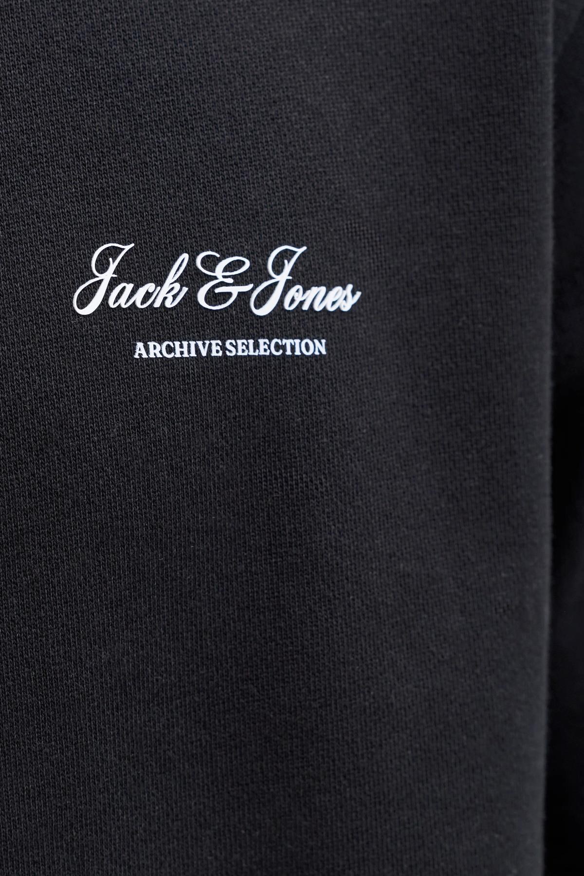 Jack & Jones JJEARCHIVE Graphic Erkek Baskılı Bisiklet Yaka Sweatshirt Günlük Rahat 