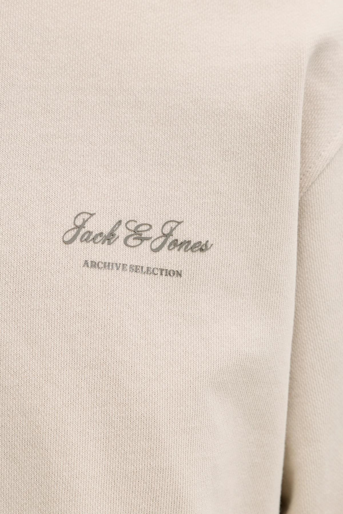 Jack & Jones JJEARCHIVE Graphic Erkek Baskılı Bisiklet Yaka Sweatshirt Günlük Rahat 
