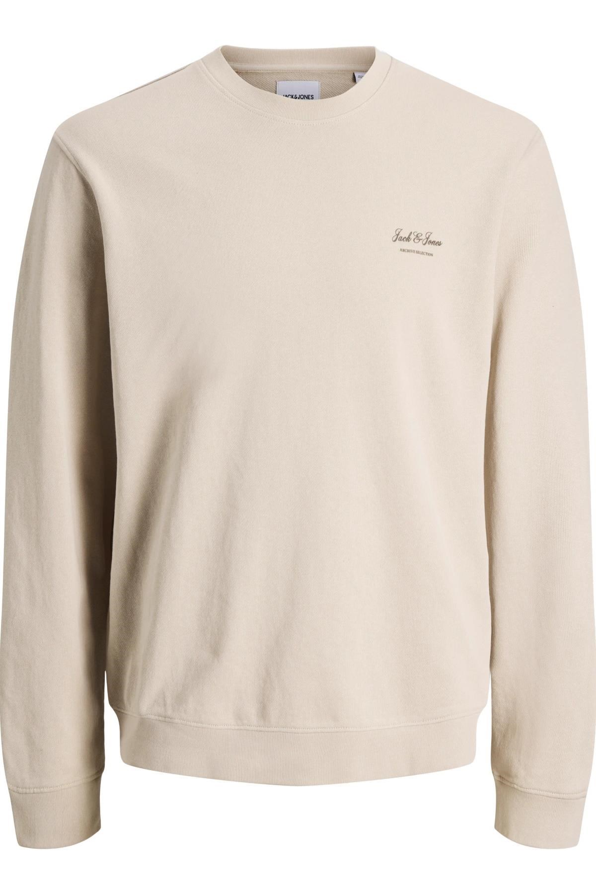 Jack & Jones JJEARCHIVE Graphic Erkek Baskılı Bisiklet Yaka Sweatshirt Günlük Rahat 