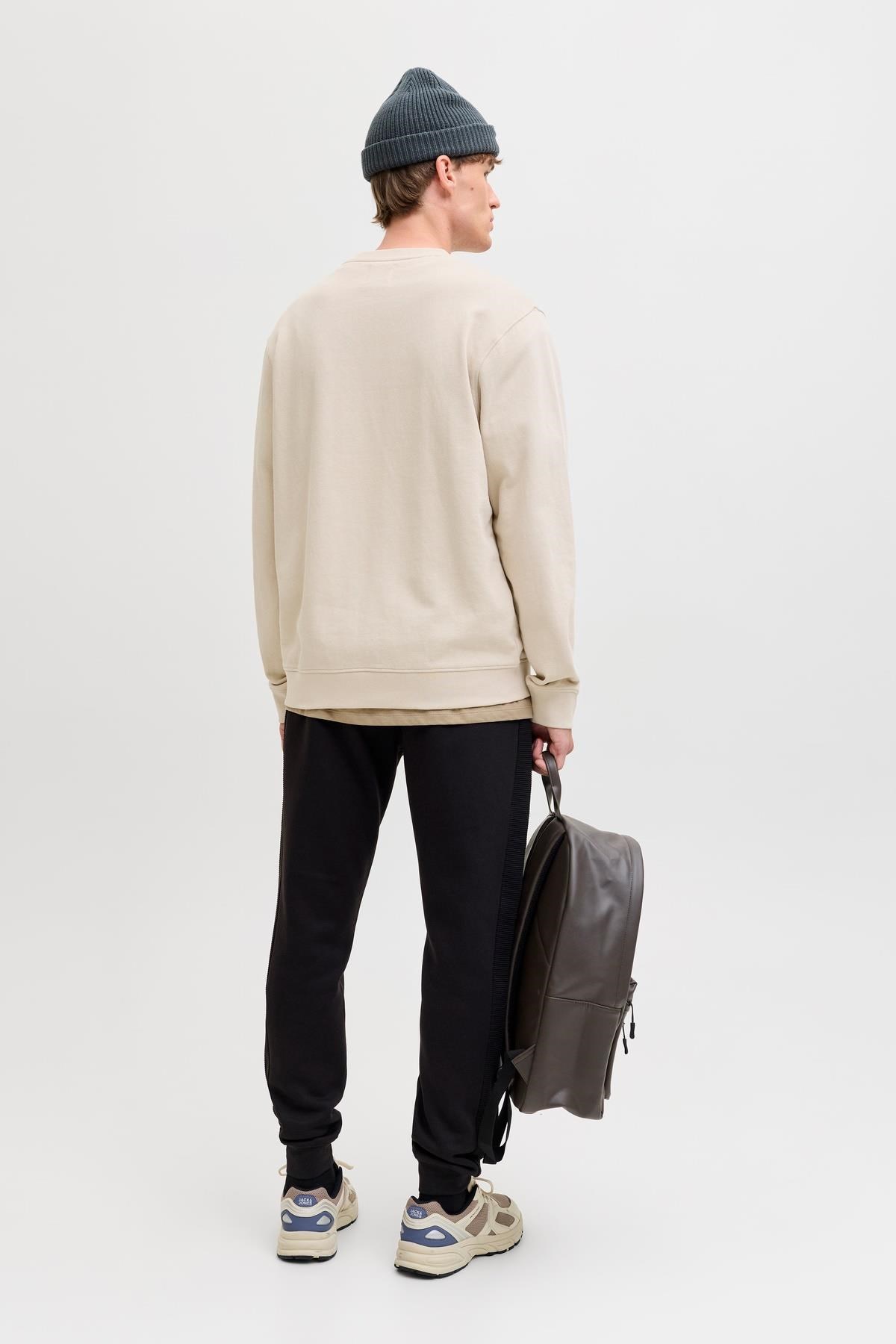 Jack & Jones JJEARCHIVE Graphic Erkek Baskılı Bisiklet Yaka Sweatshirt Günlük Rahat 