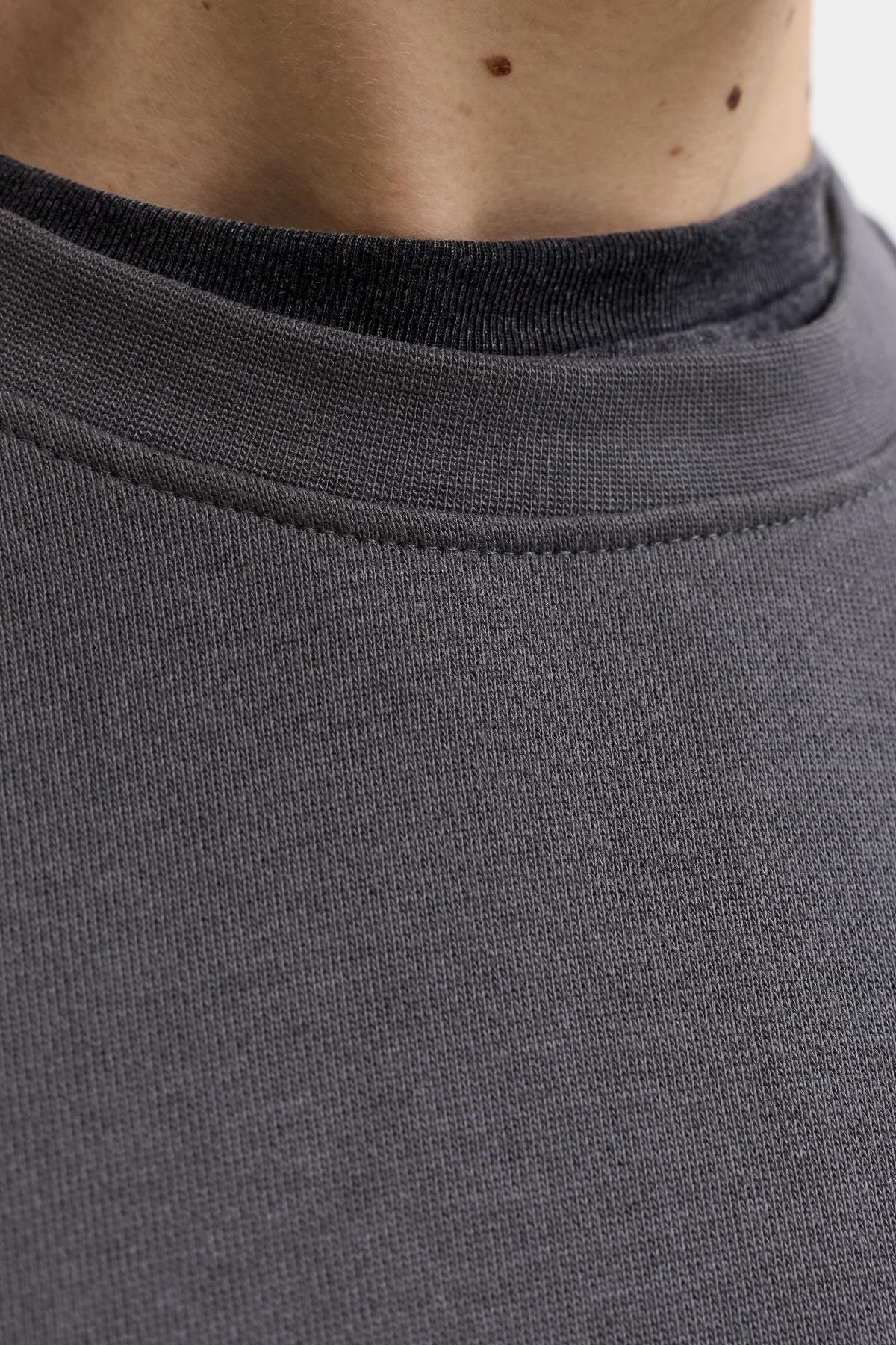 Jack & Jones JJEARCHIVE Graphic Erkek Baskılı Bisiklet Yaka Sweatshirt Günlük Rahat 