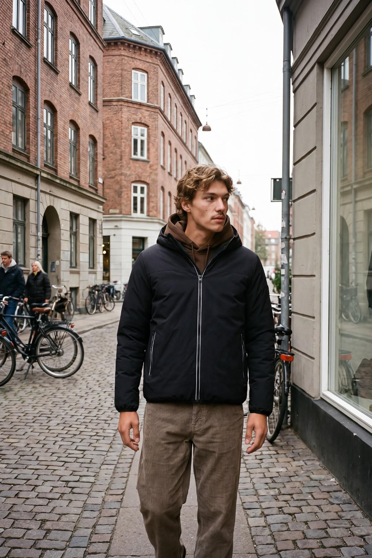 Jack & Jones JJEBROOKLYN Erkek Çift Taraflı Ceket Günlük Rahat 