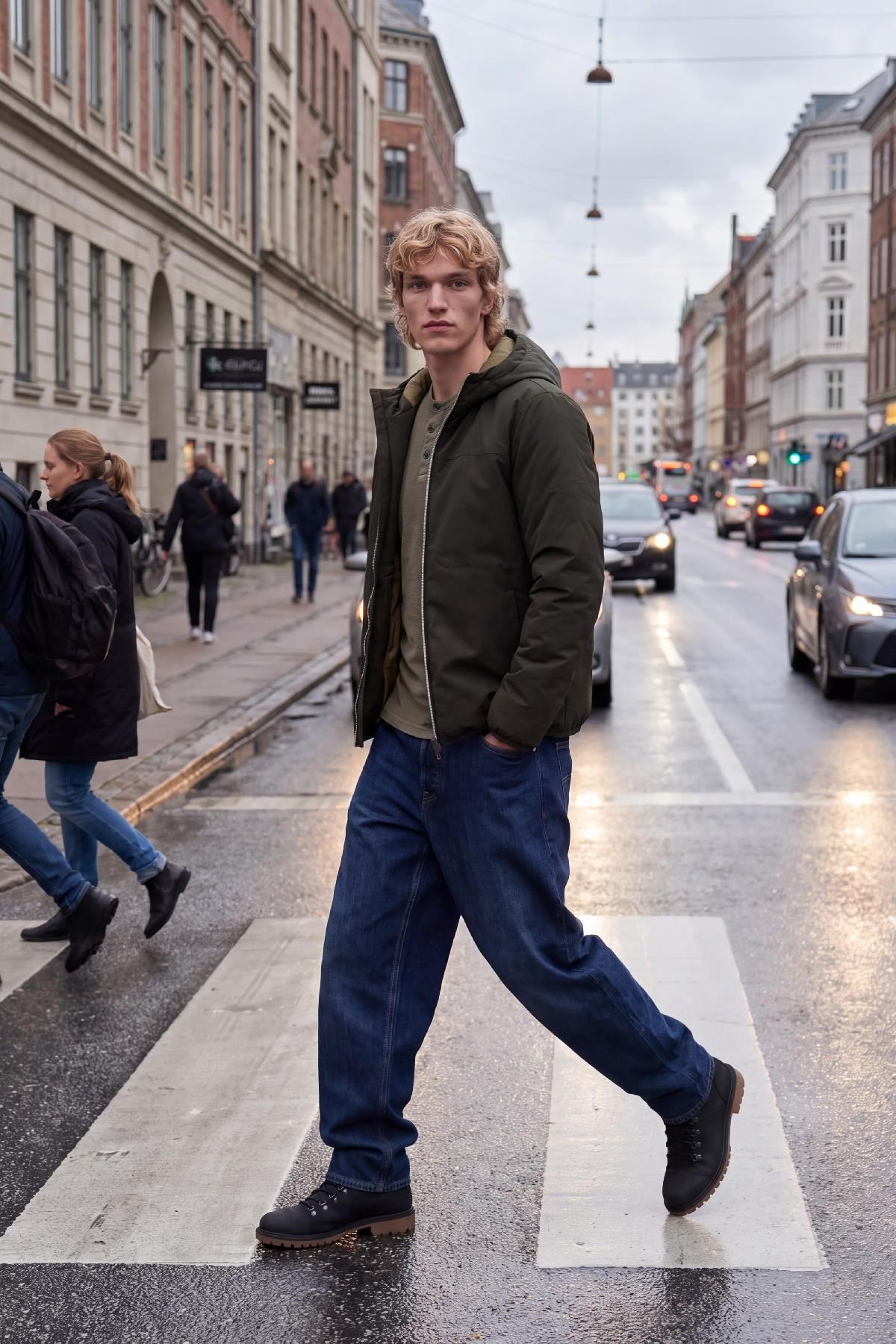 Jack & Jones JJEBROOKLYN Erkek Çift Taraflı Ceket Günlük Rahat 
