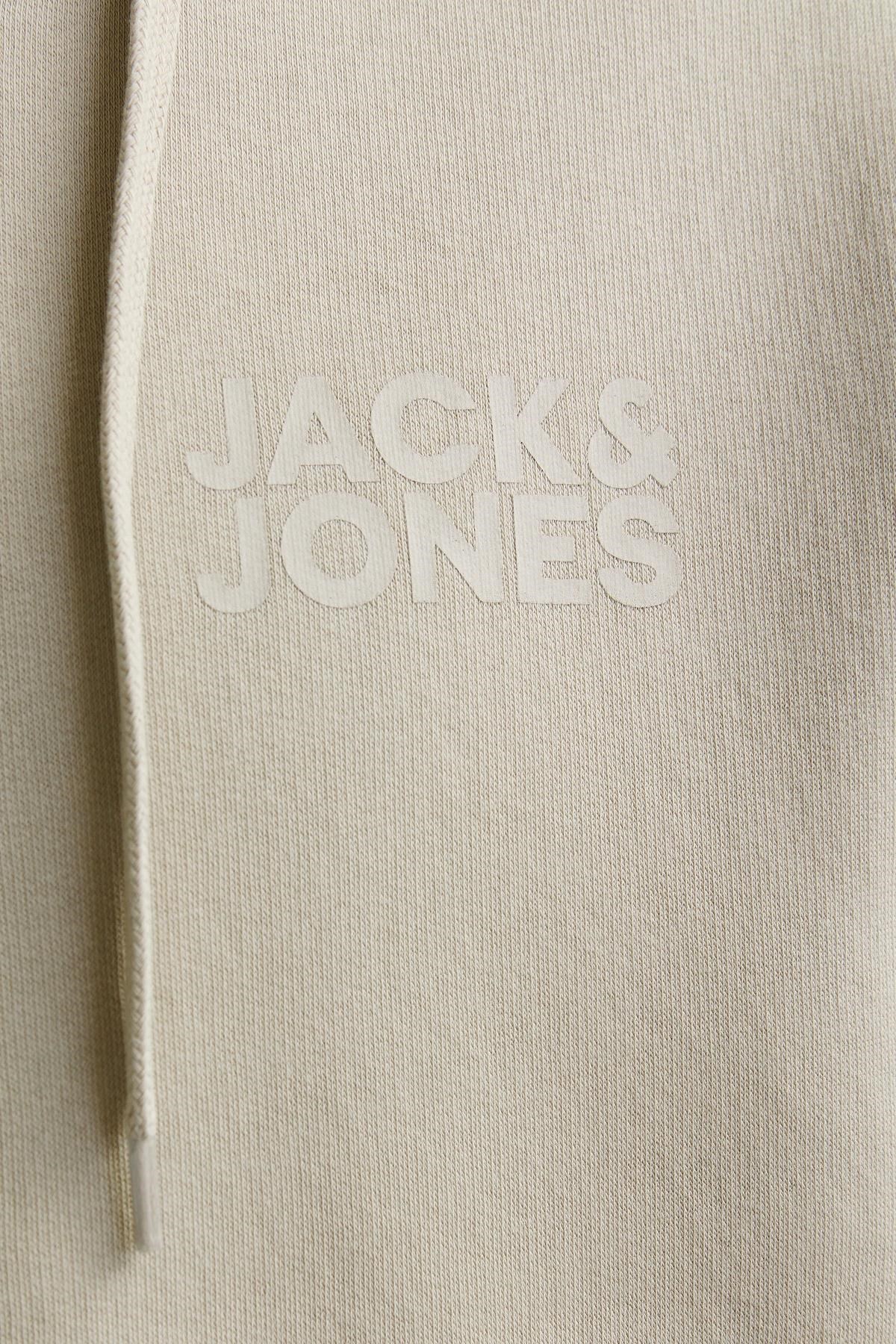 Jack & Jones JJECORP Logo Erkek Fermuarlı Kapüşonlu Sweatshirt Günlük Rahat 