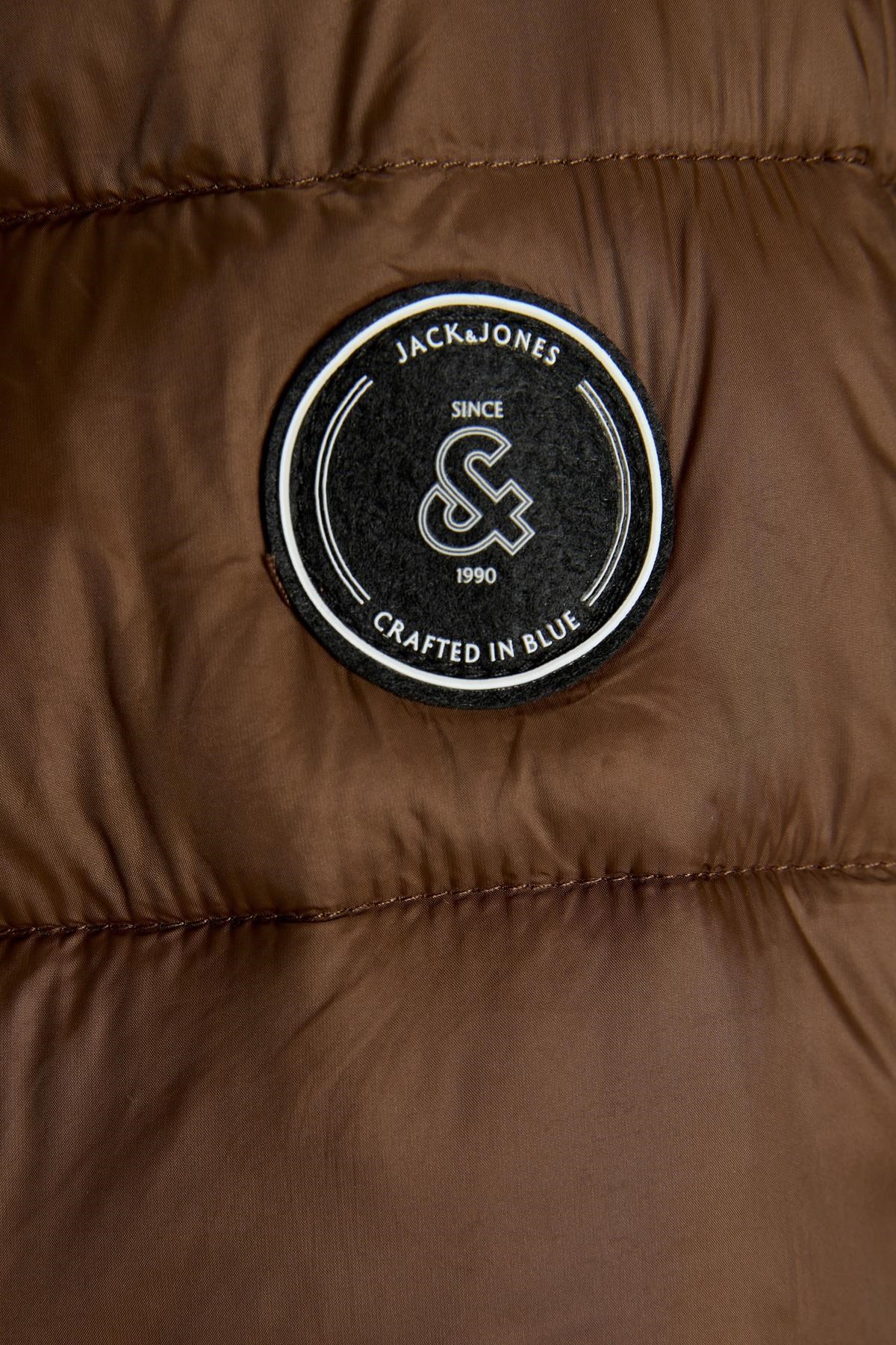 Jack & Jones JJEKINGSLEY Erkek Hafif Şişme Mont Dik Yaka Günlük Rahat 