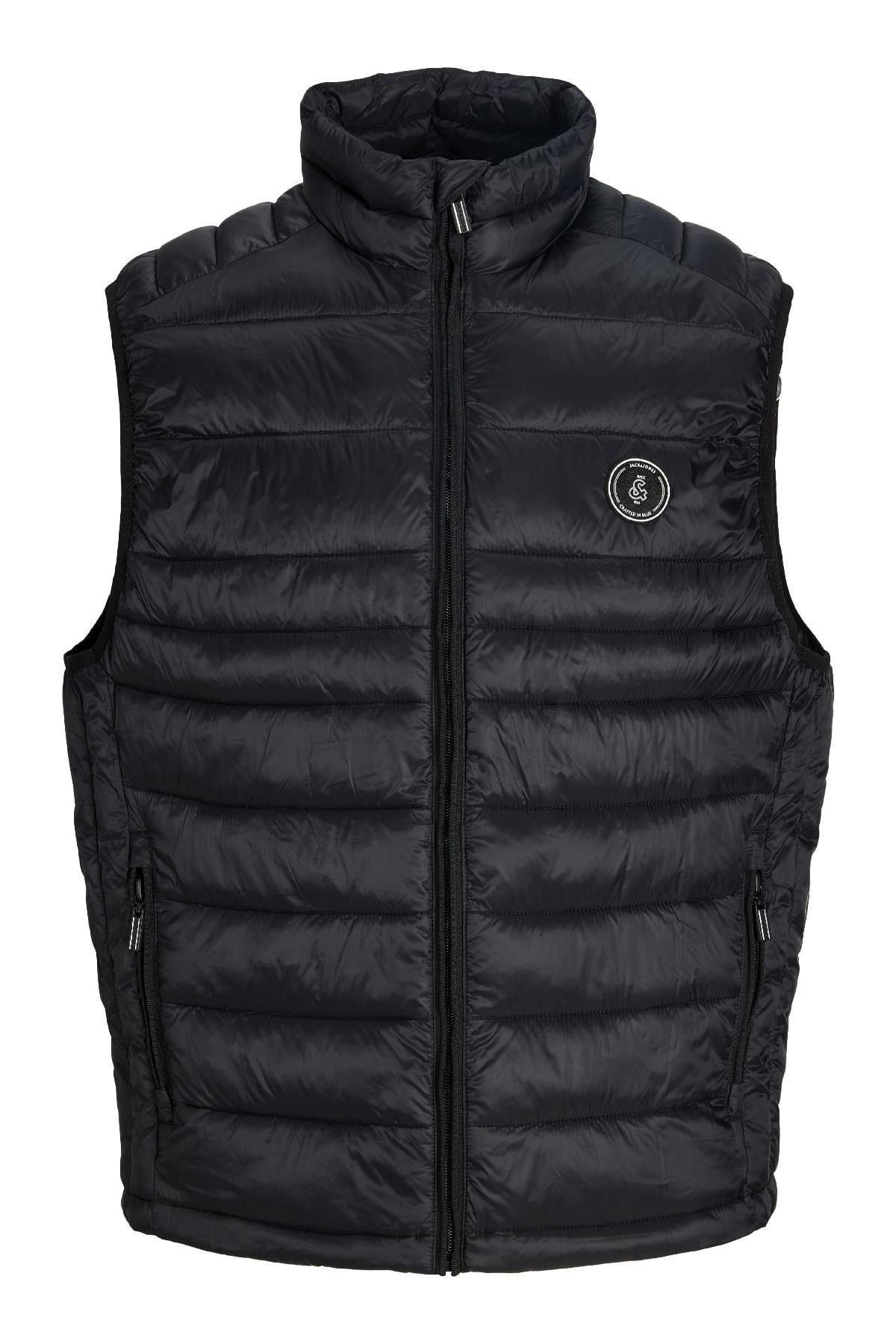 Jack & Jones JJEKINGSLEY Erkek Hafif Şişme Yelek Dik Yaka Günlük Rahat 