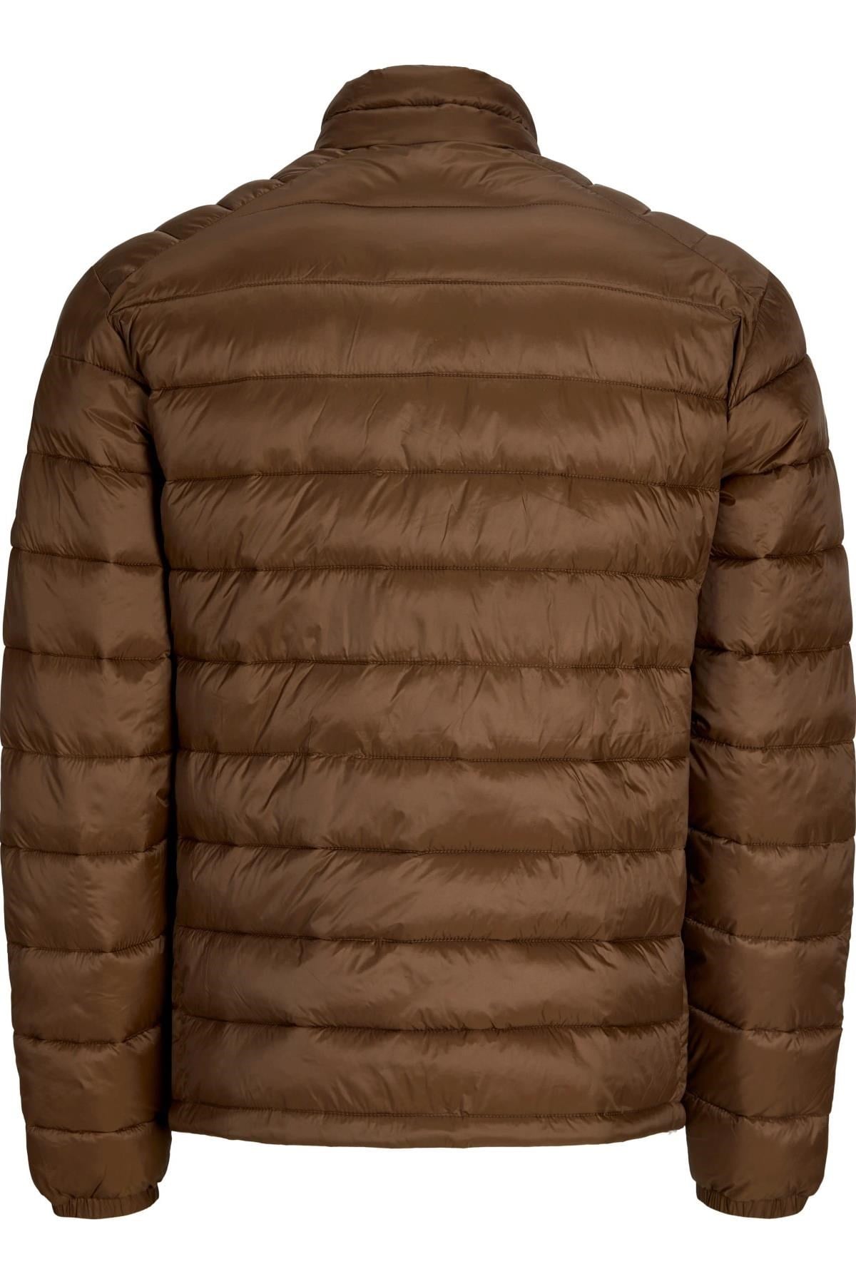 Jack & Jones JJEKINGSLEY Erkek Hafif Şişme Mont Dik Yaka Günlük Rahat 