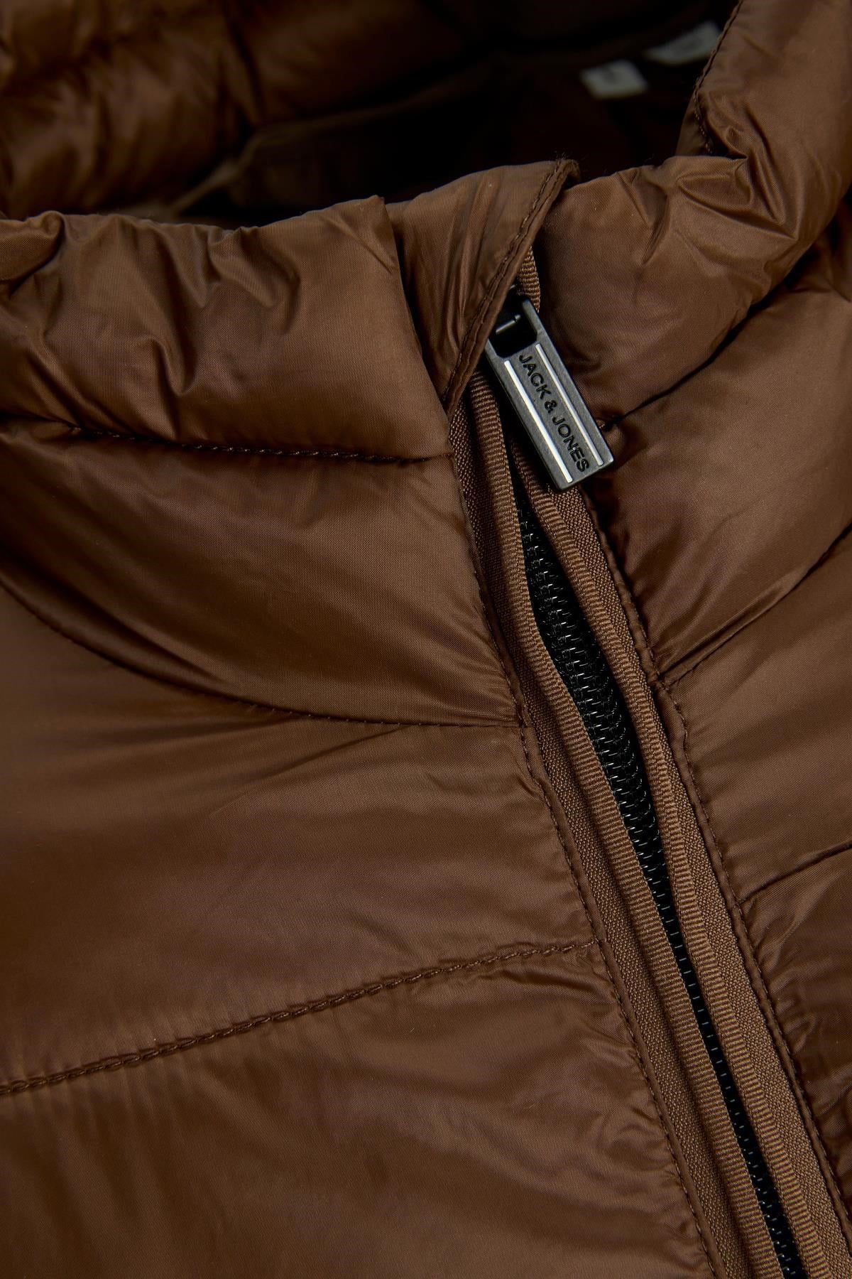 Jack & Jones JJEKINGSLEY Erkek Hafif Şişme Mont Dik Yaka Günlük Rahat 