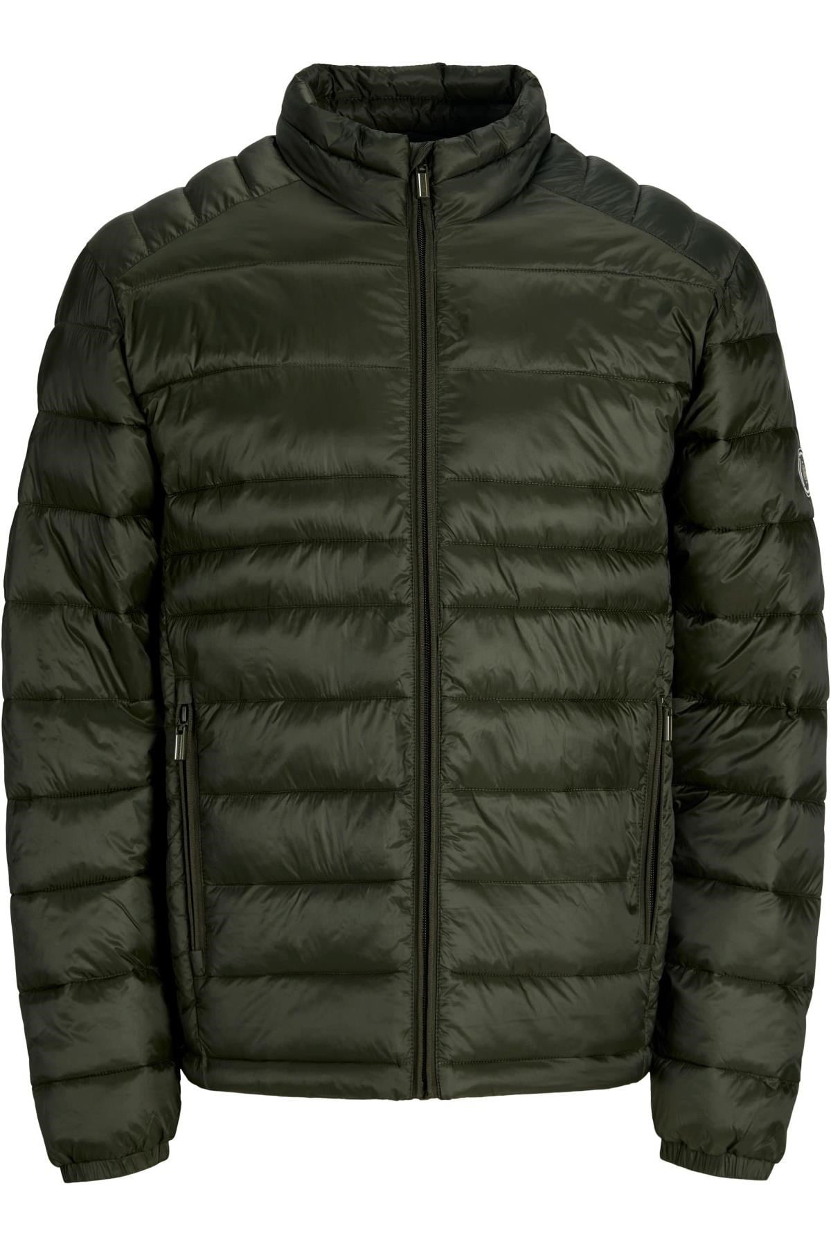 Jack & Jones JJEKINGSLEY Erkek Hafif Şişme Mont Dik Yaka Günlük Rahat 