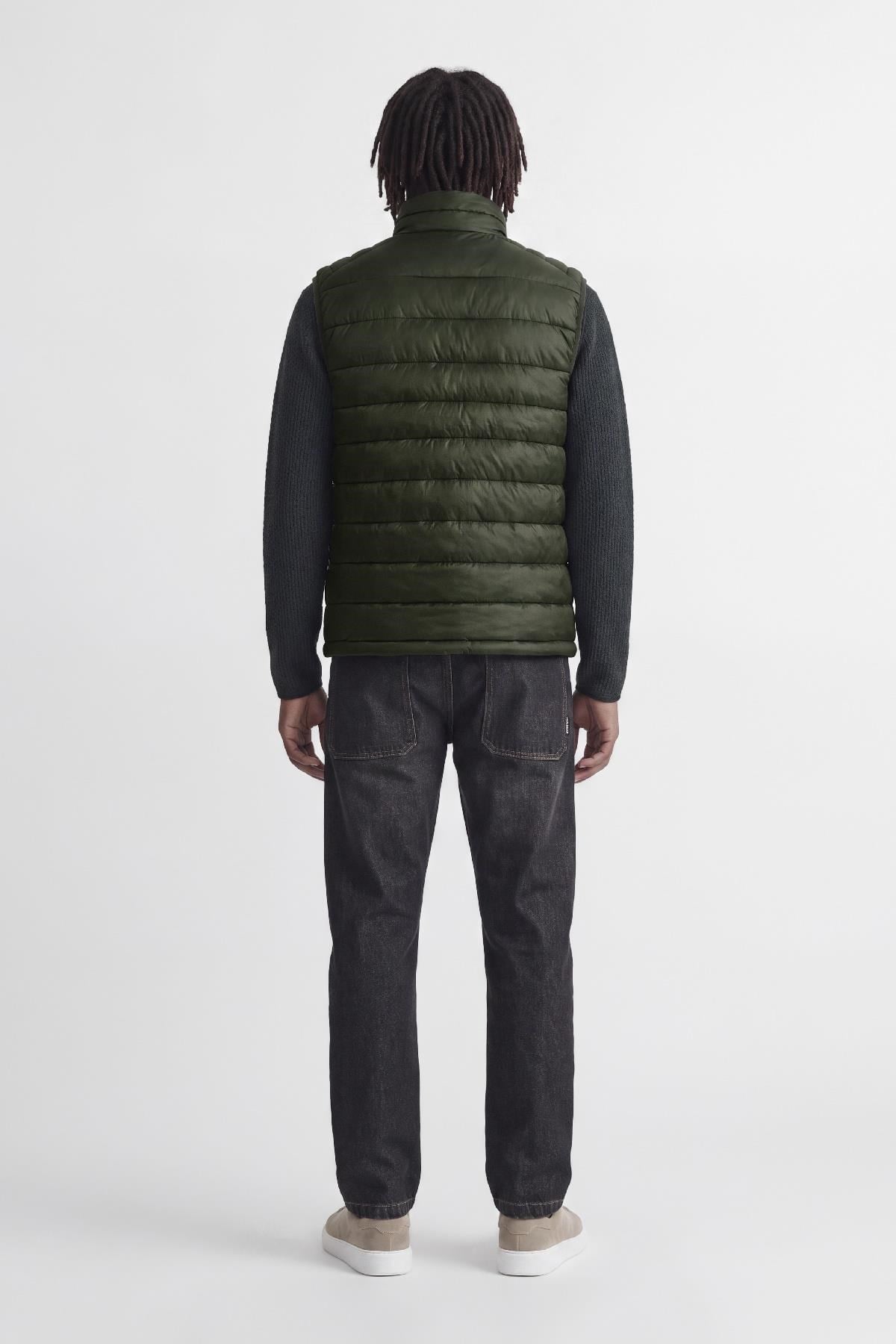 Jack & Jones JJEKINGSLEY Erkek Hafif Şişme Yelek Dik Yaka Günlük Rahat 