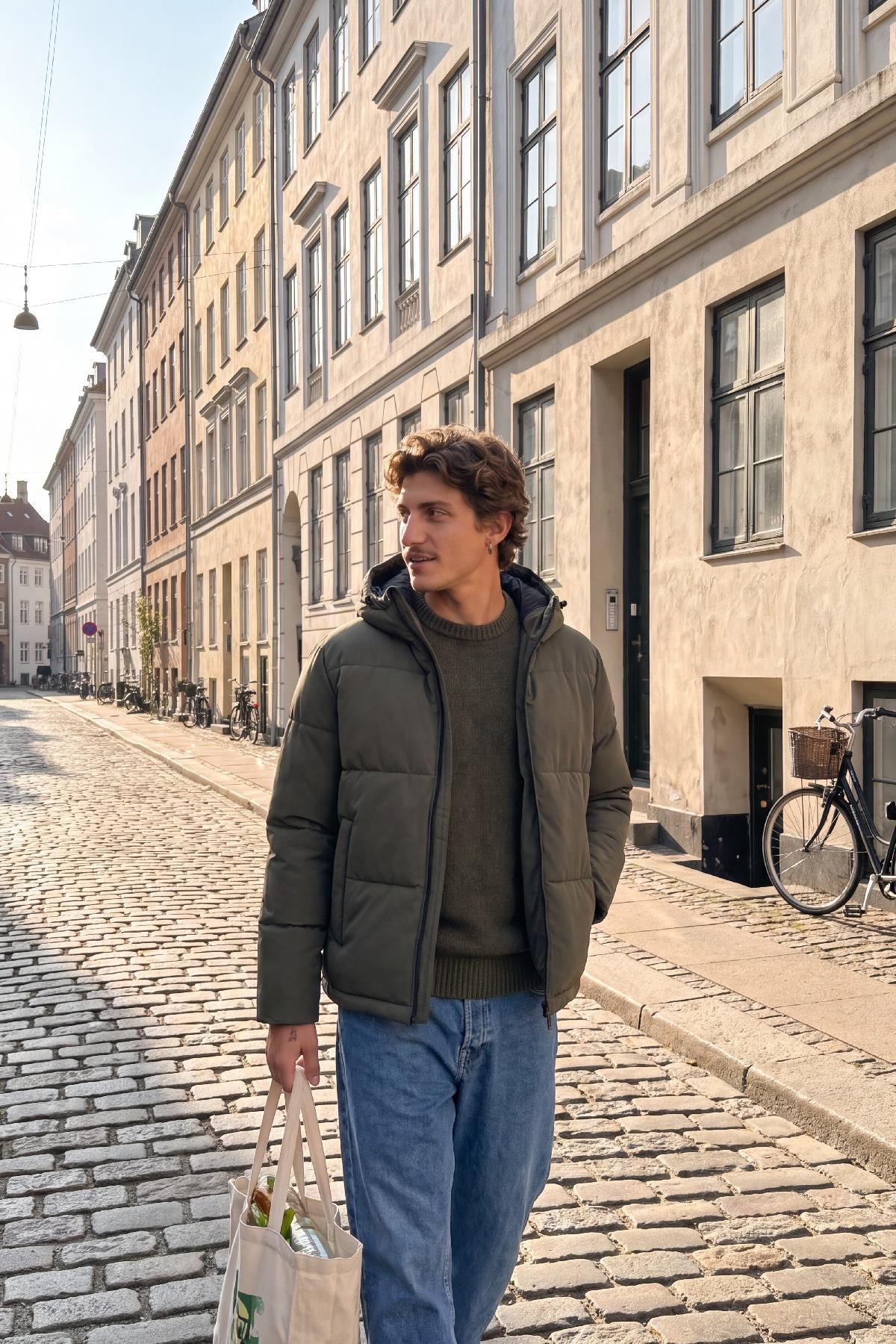 Jack & Jones JJGALAXY Erkek Şişme Mont Puffer Ceket Günlük Rahat 