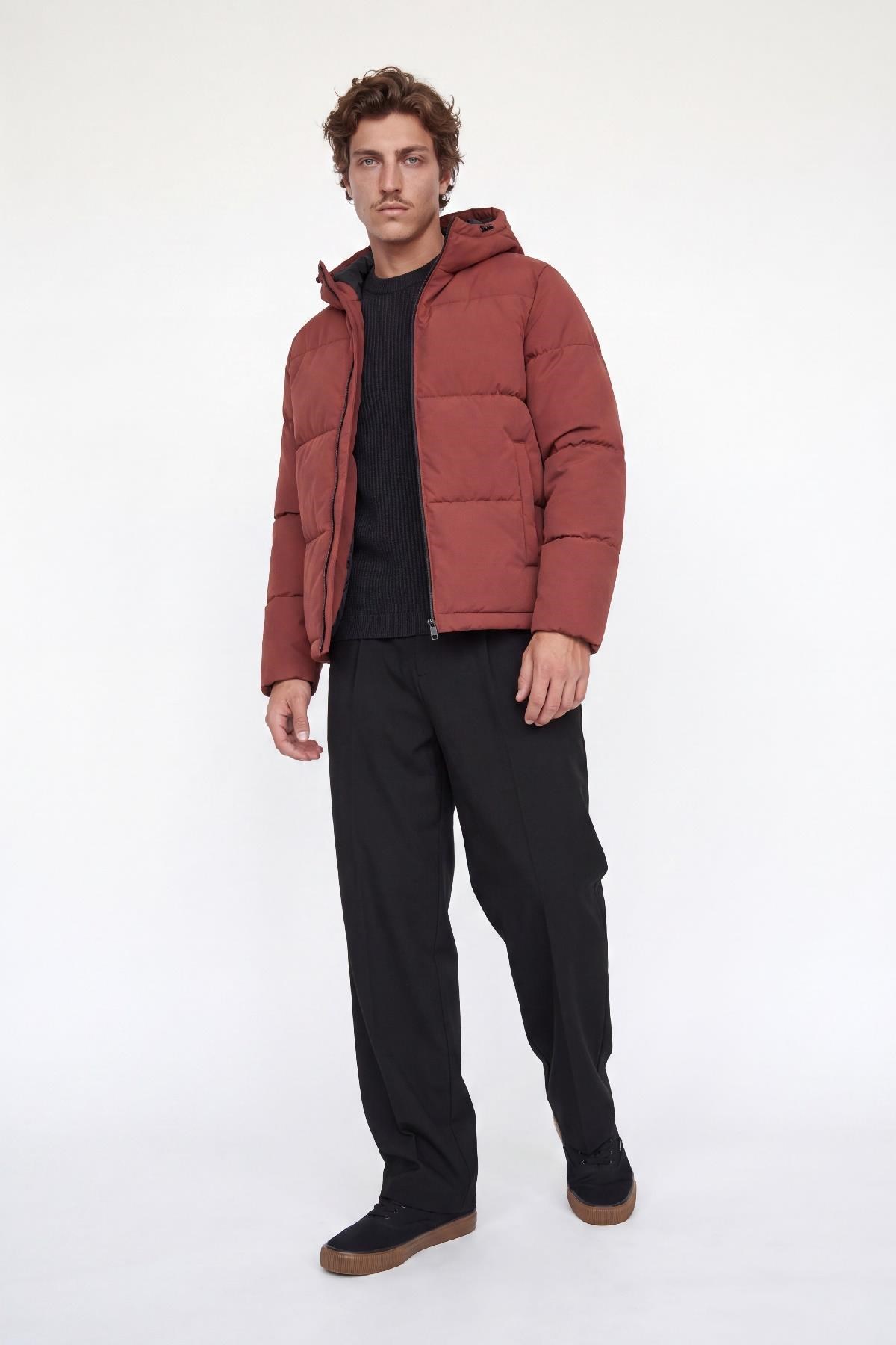 Jack & Jones JJGALAXY Erkek Şişme Mont Puffer Ceket Günlük Rahat 