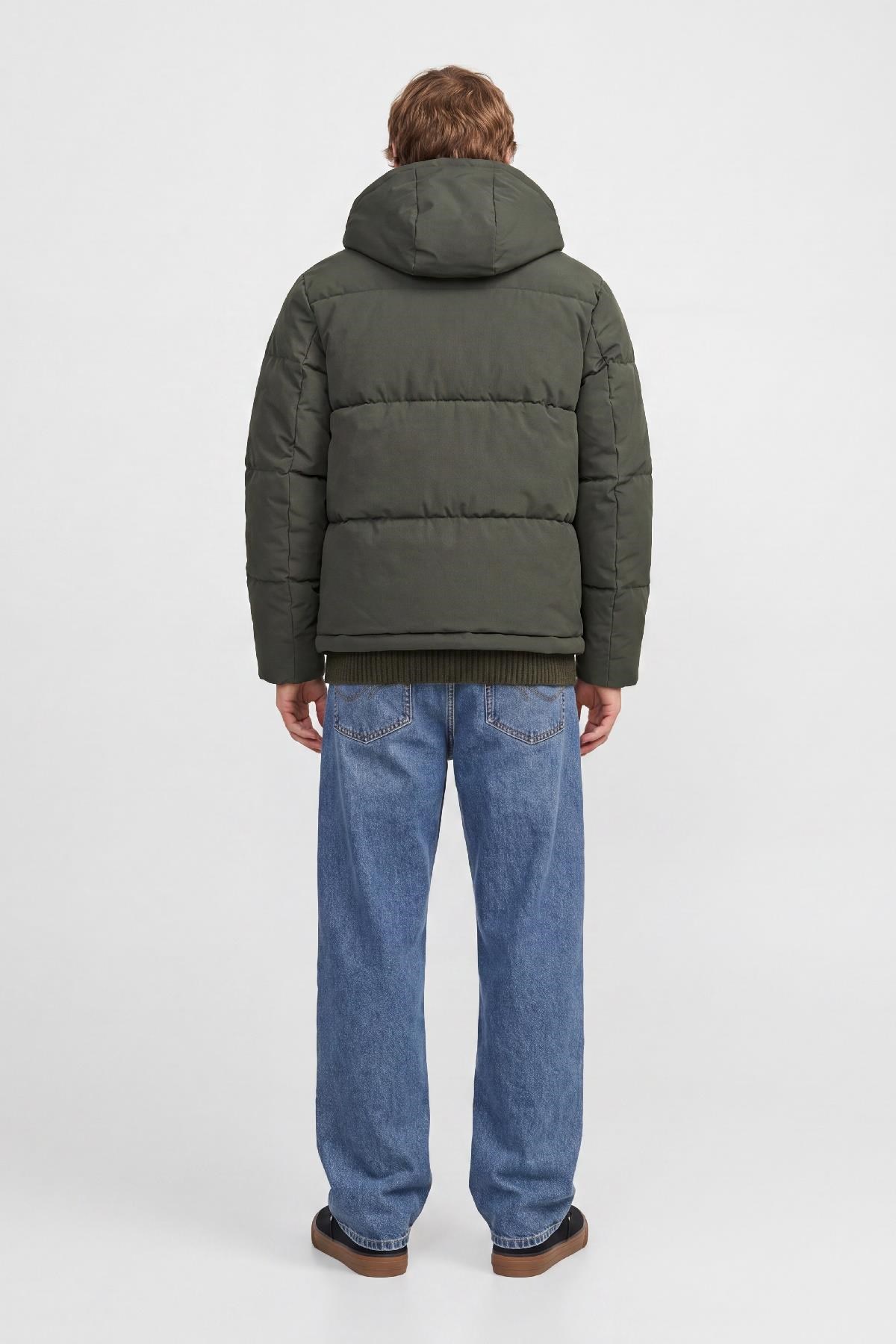 Jack & Jones JJGALAXY Erkek Şişme Mont Puffer Ceket Günlük Rahat 