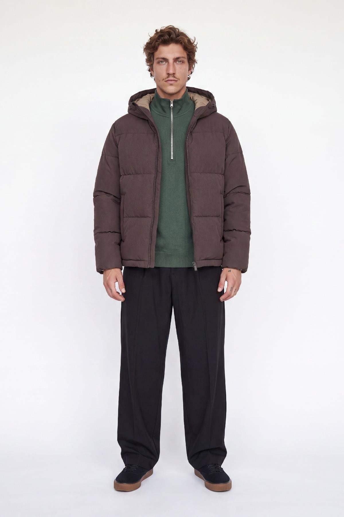 Jack & Jones JJGALAXY Erkek Şişme Mont Puffer Ceket Günlük Rahat 