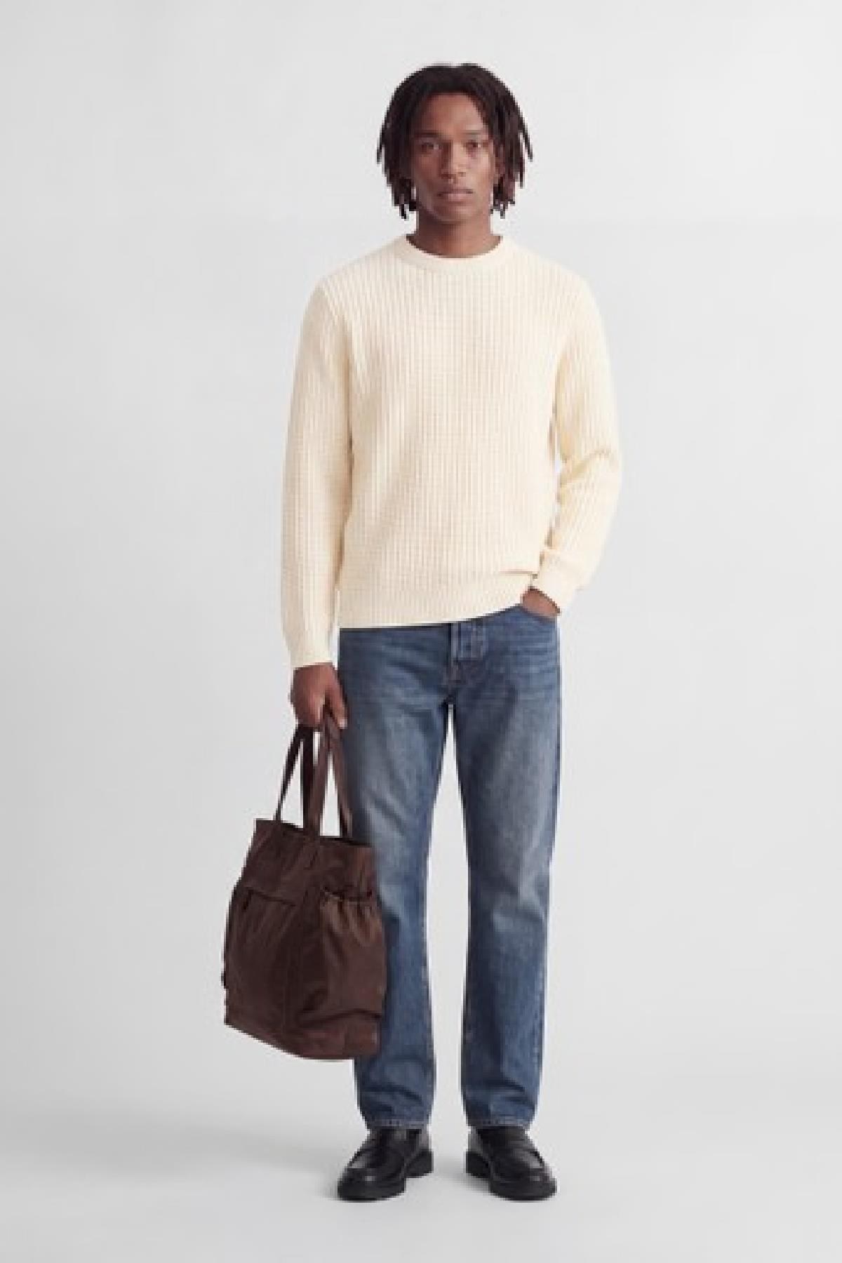 Jack & Jones JJJAXON Erkek Bisiklet Yaka Triko Kazak Günlük Şık 