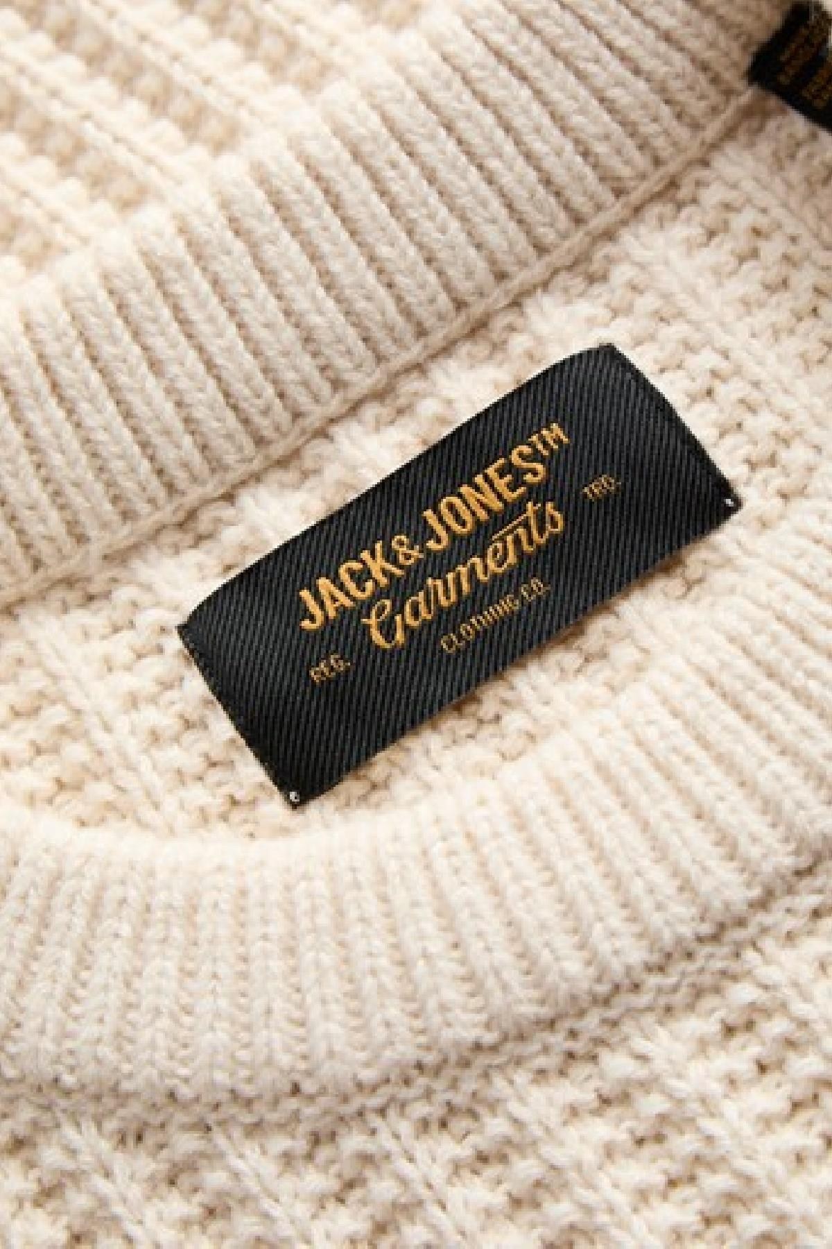 Jack & Jones JJJAXON Erkek Bisiklet Yaka Triko Kazak Günlük Şık 