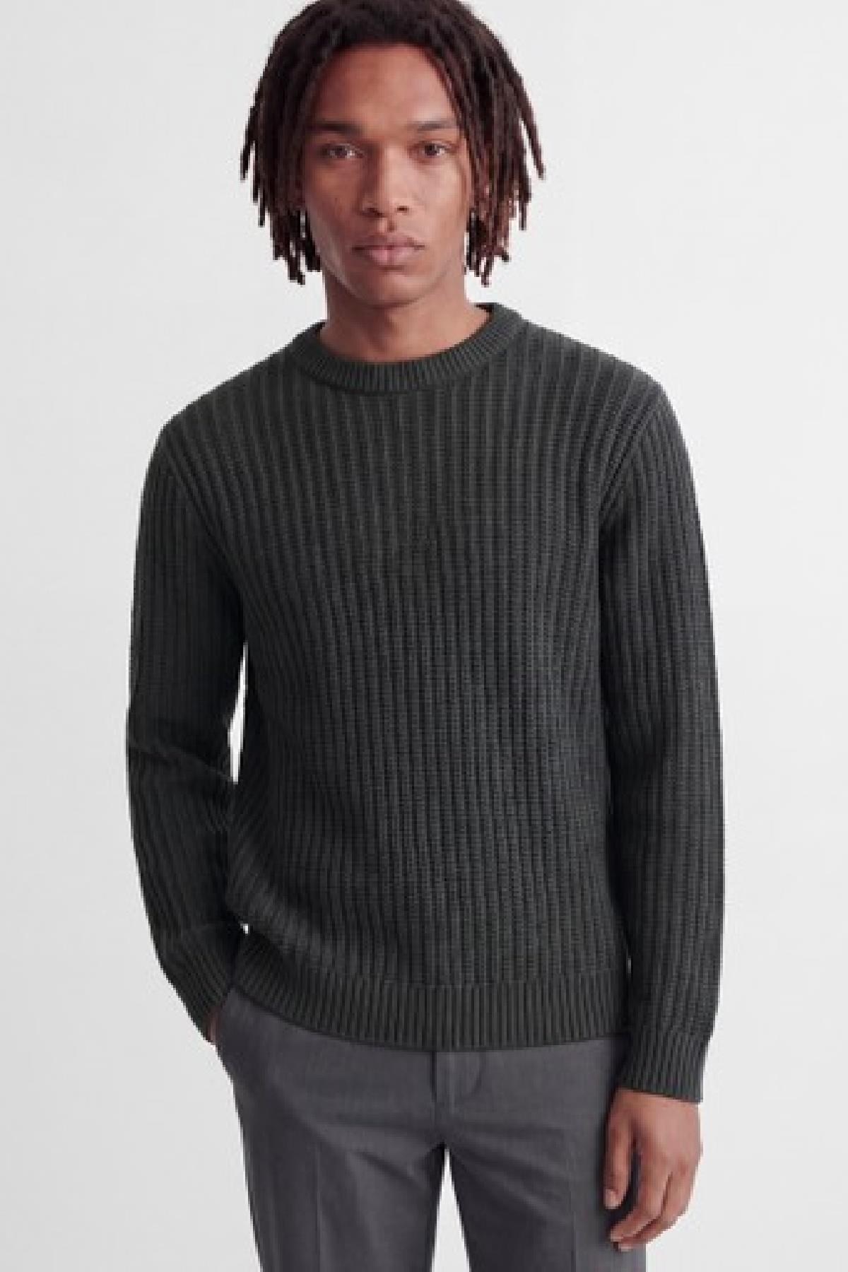 Jack & Jones JJJAXON Erkek Bisiklet Yaka Triko Kazak Günlük Şık 