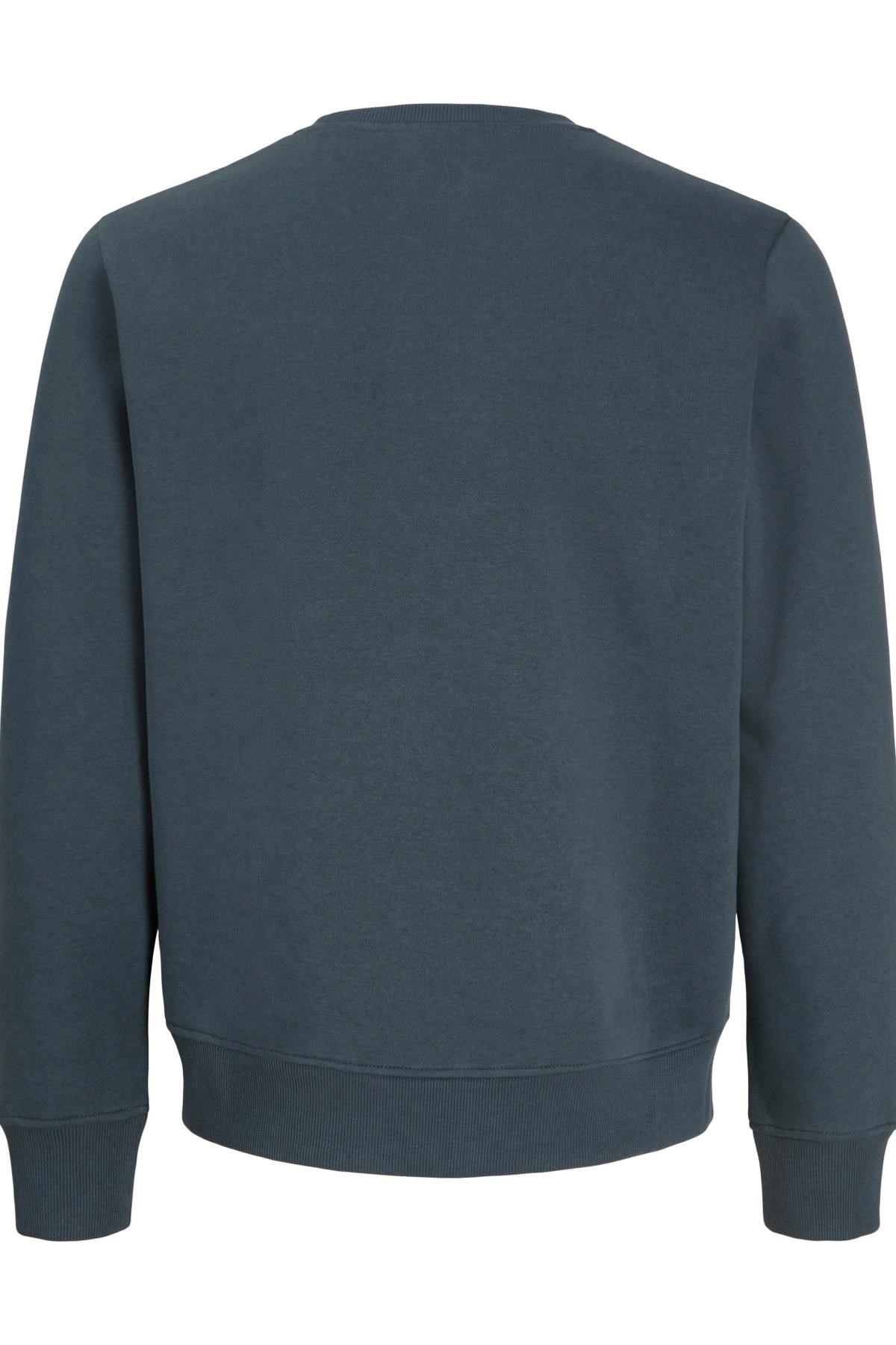 Jack & Jones JJMUNK Erkek Bisiklet Yaka Sweatshirt Rahat Günlük 