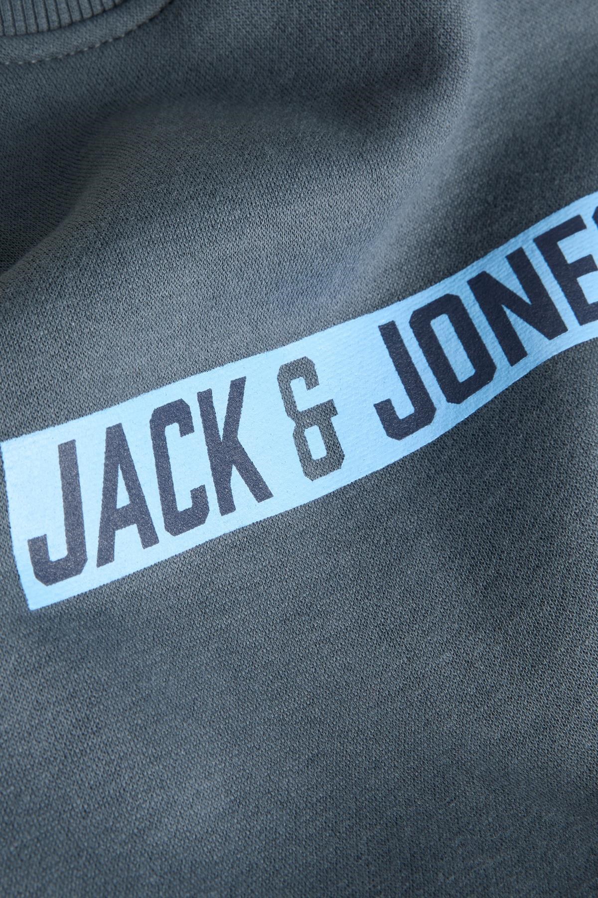 Jack & Jones JJMUNK Erkek Bisiklet Yaka Sweatshirt Rahat Günlük 