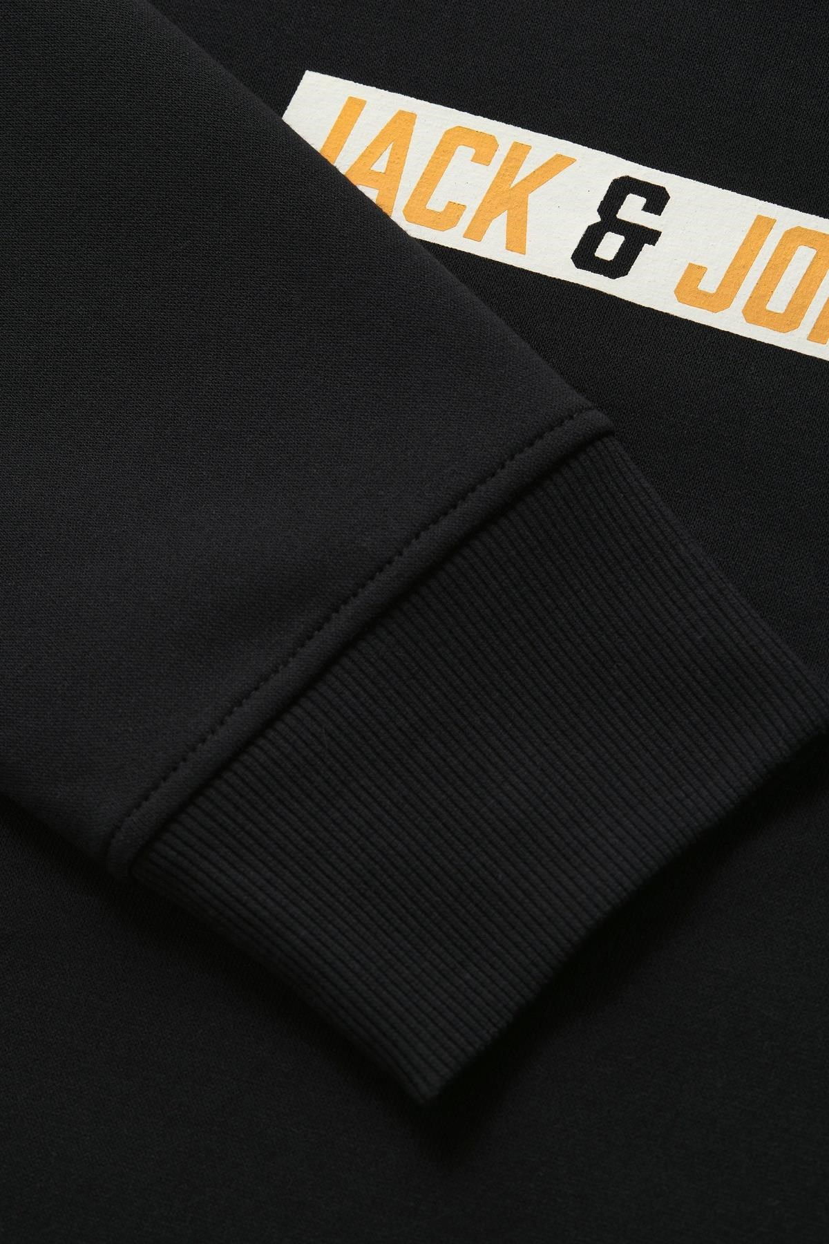 Jack & Jones JJMUNK Erkek Bisiklet Yaka Sweatshirt Rahat Günlük 