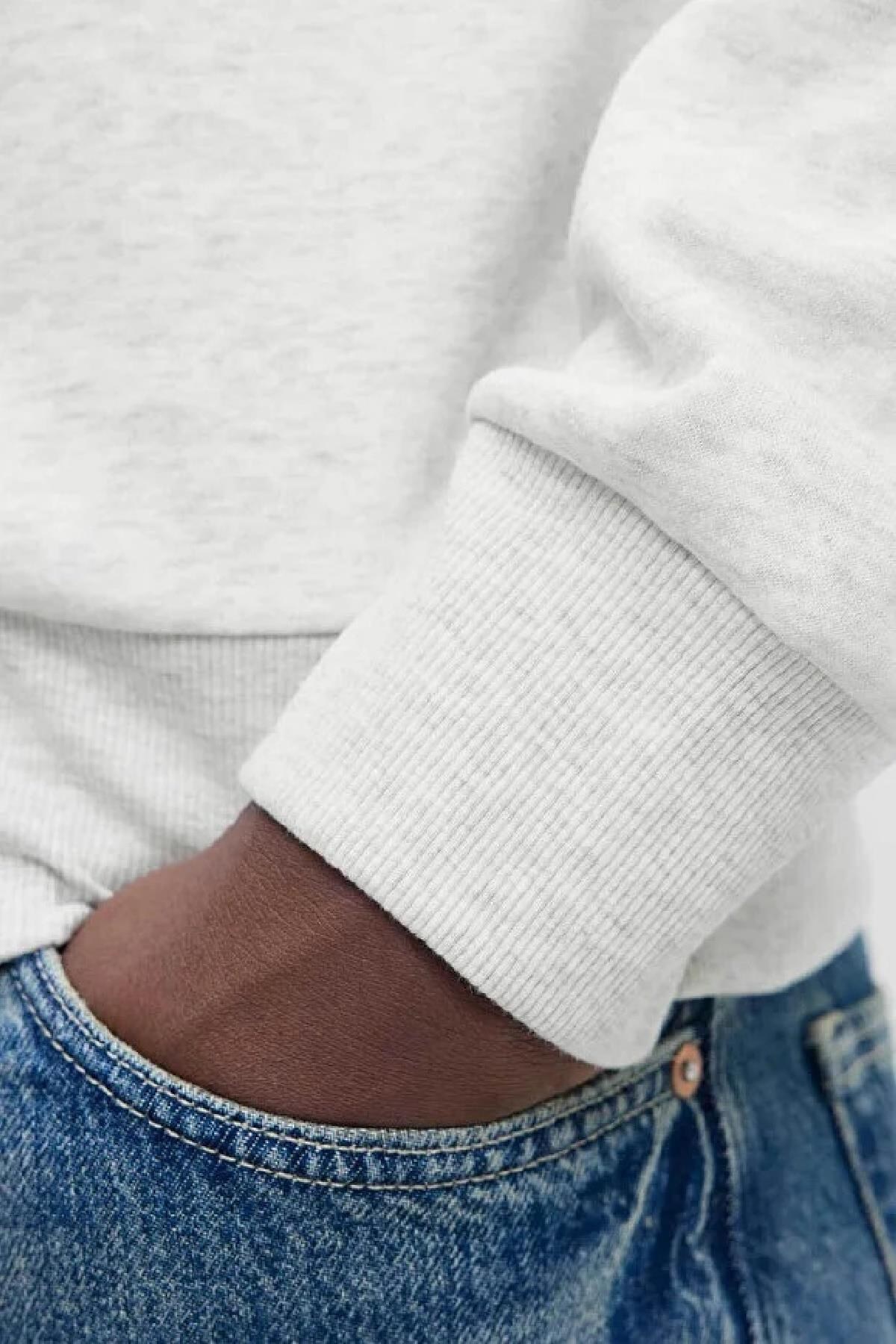 Jack & Jones JJPAN Erkek Bisiklet Yaka Sweatshirt Günlük Rahat 