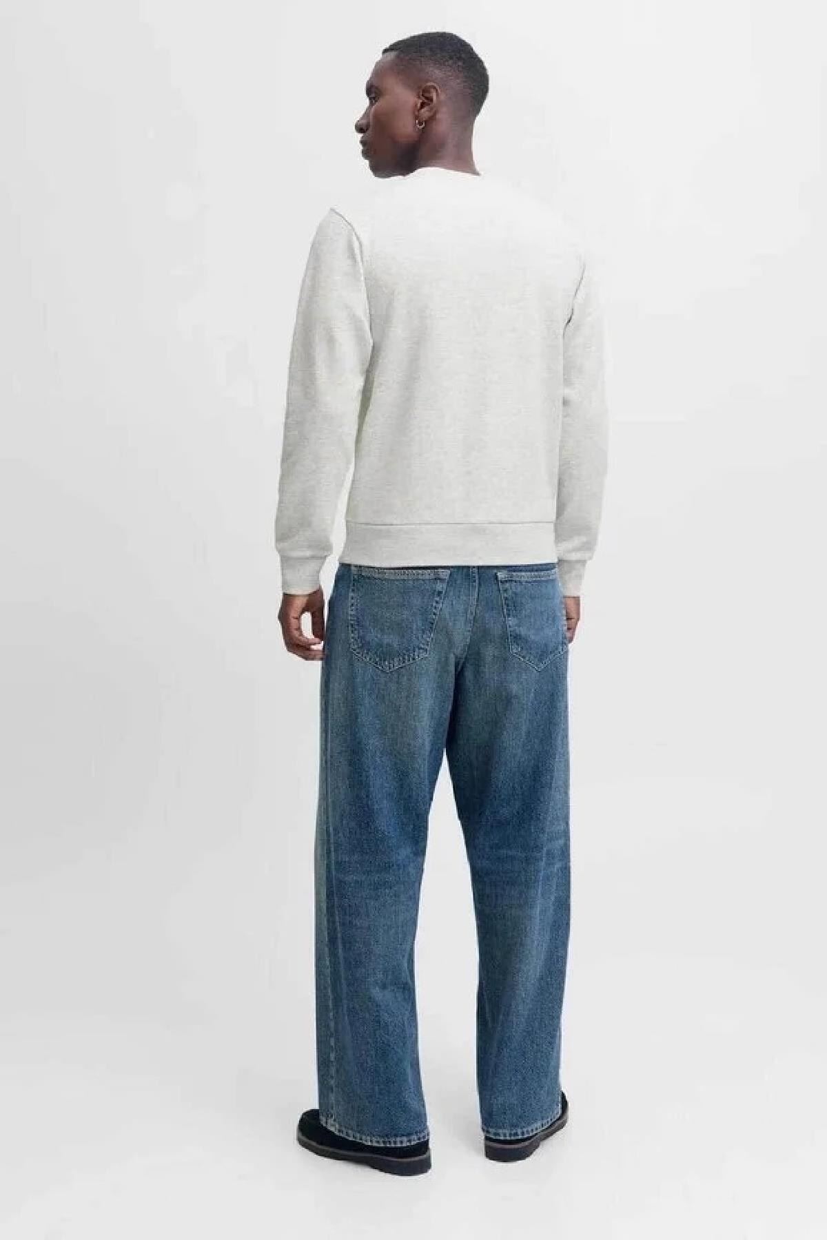 Jack & Jones JJPAN Erkek Bisiklet Yaka Sweatshirt Günlük Rahat 