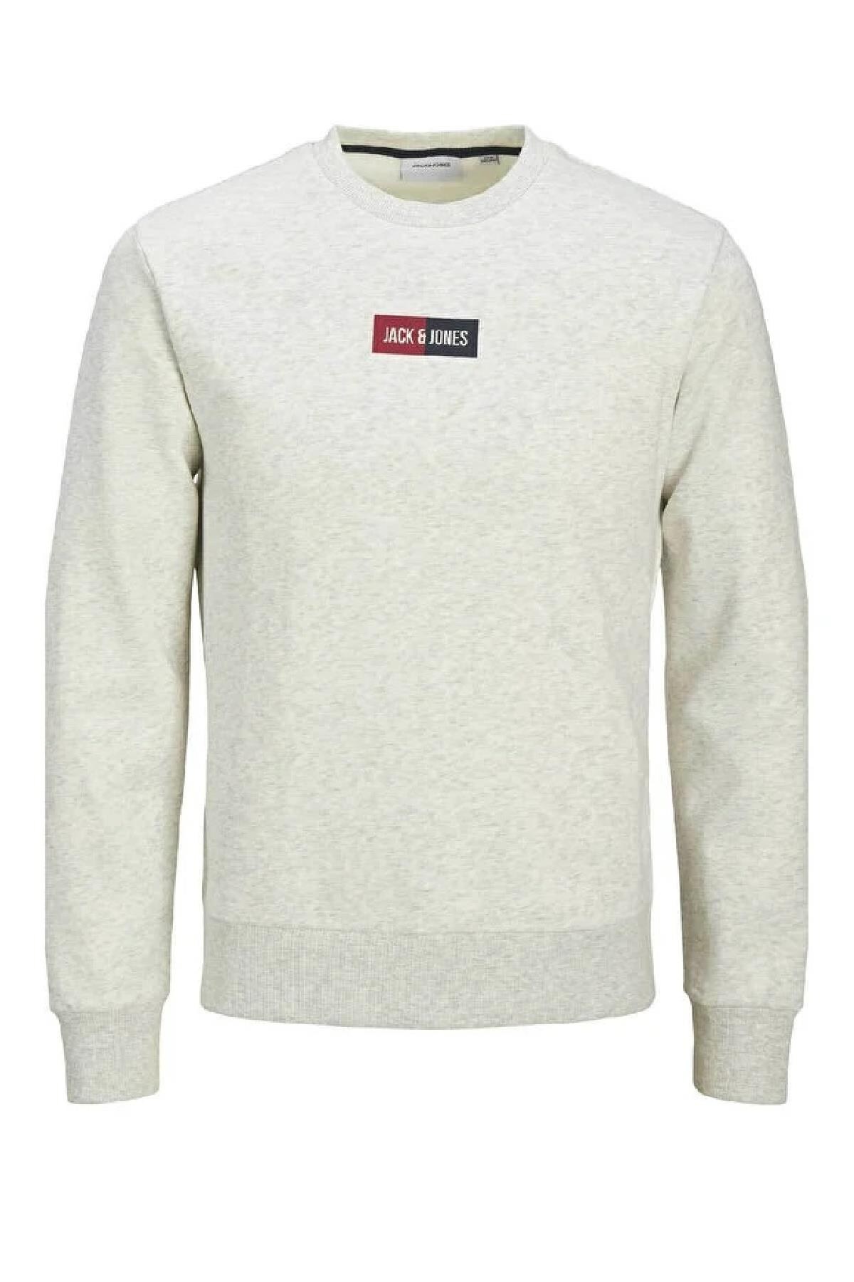 Jack & Jones JJPAN Erkek Bisiklet Yaka Sweatshirt Günlük Rahat 