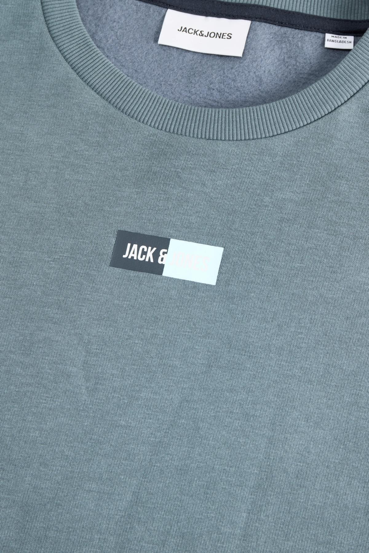 Jack & Jones JJPAN Erkek Bisiklet Yaka Sweatshirt Günlük Rahat 