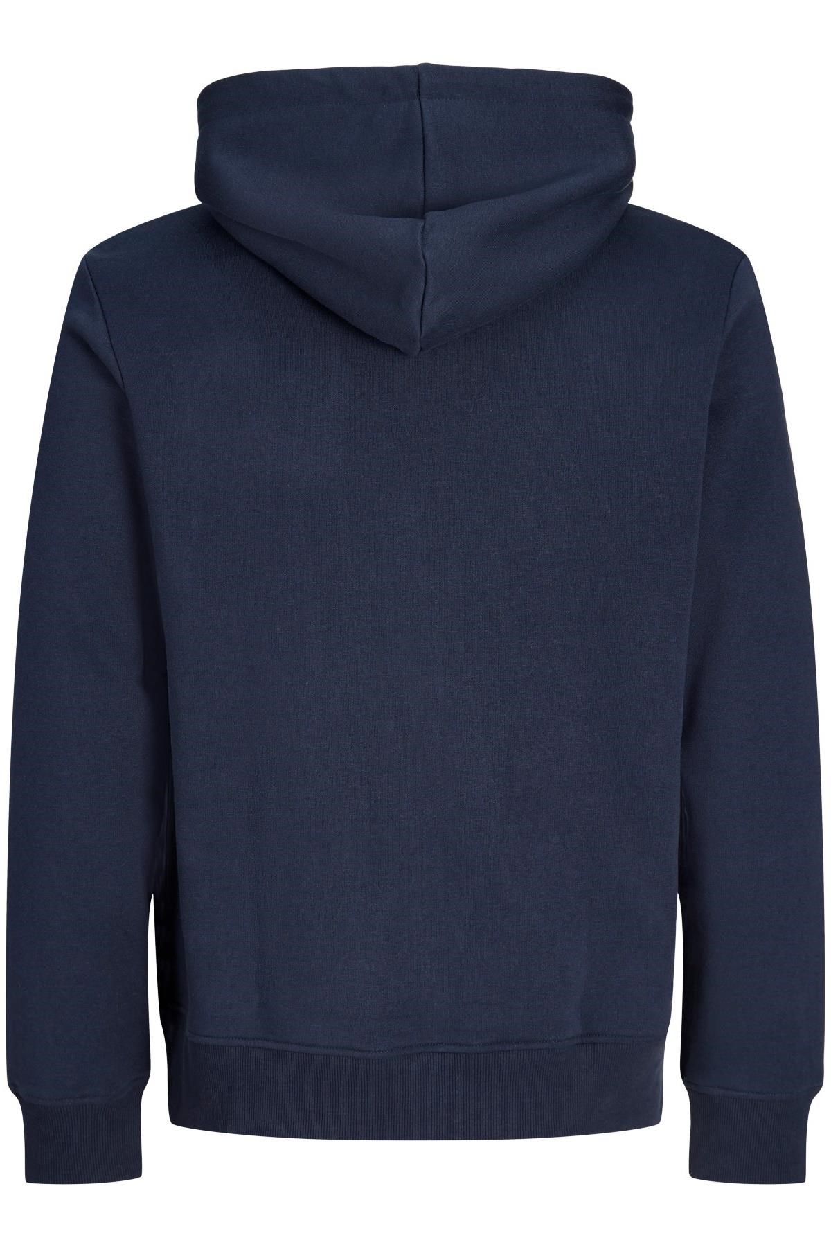 Jack & Jones JJRUSH Erkek Kapüşonlu Sweatshirt Rahat Günlük Pamuklu 
