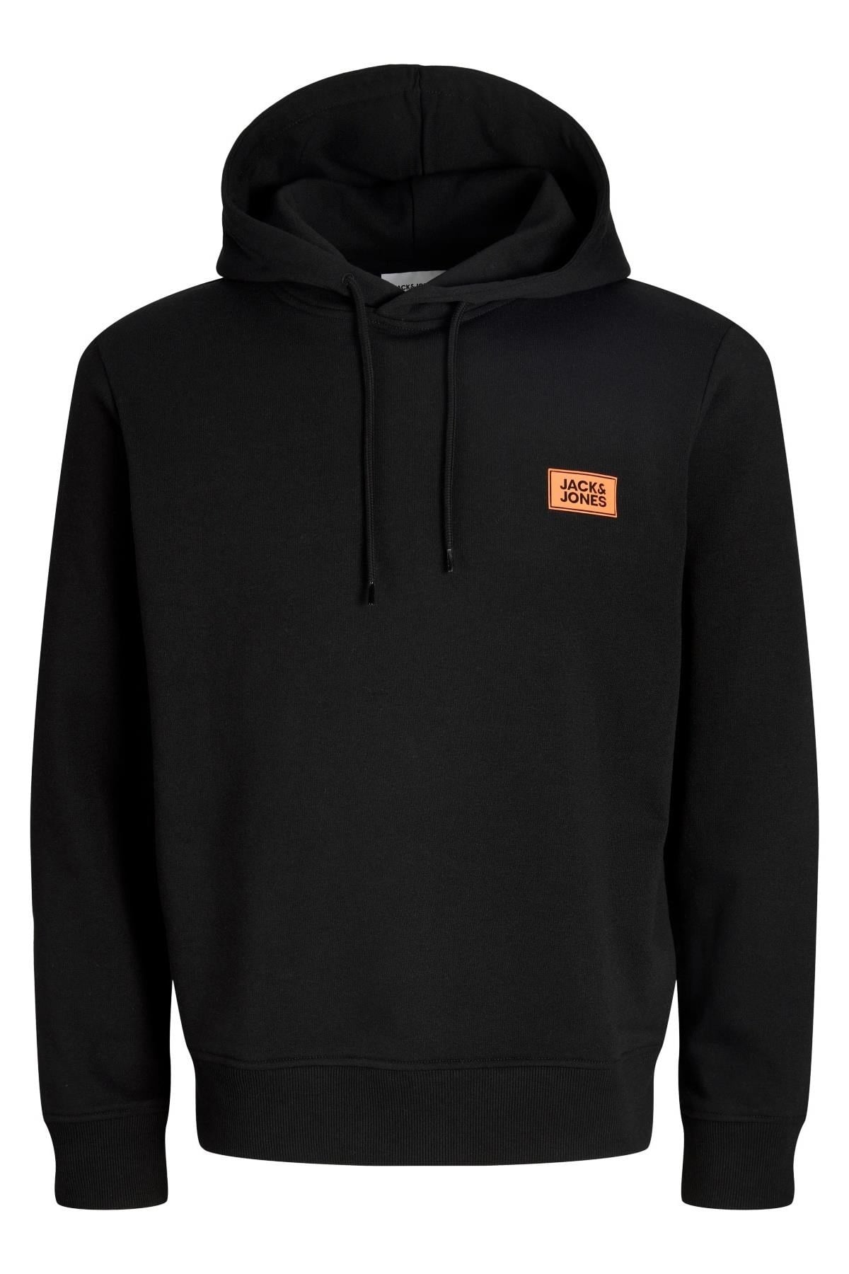 Jack & Jones JJRUSH Erkek Kapüşonlu Sweatshirt Rahat Günlük Pamuklu 