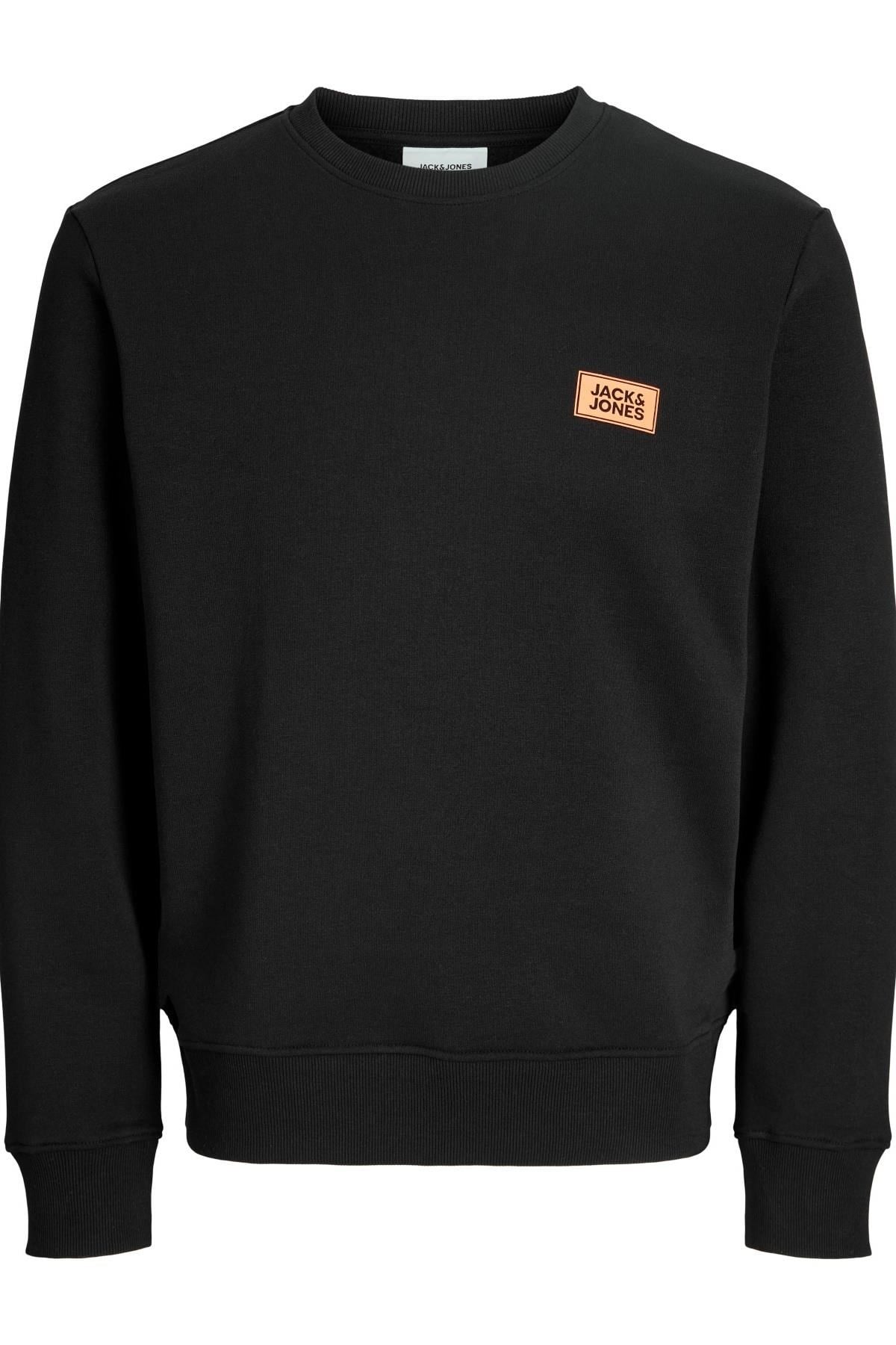 Jack & Jones JJRUSH Erkek Sweatshirt Bisiklet Yaka Rahat Günlük Pamuklu 
