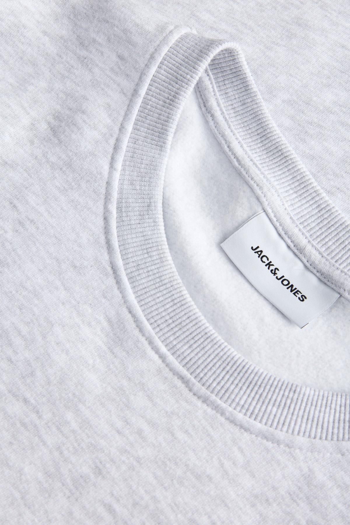 Jack & Jones JJRUSH Erkek Sweatshirt Bisiklet Yaka Rahat Günlük Pamuklu 