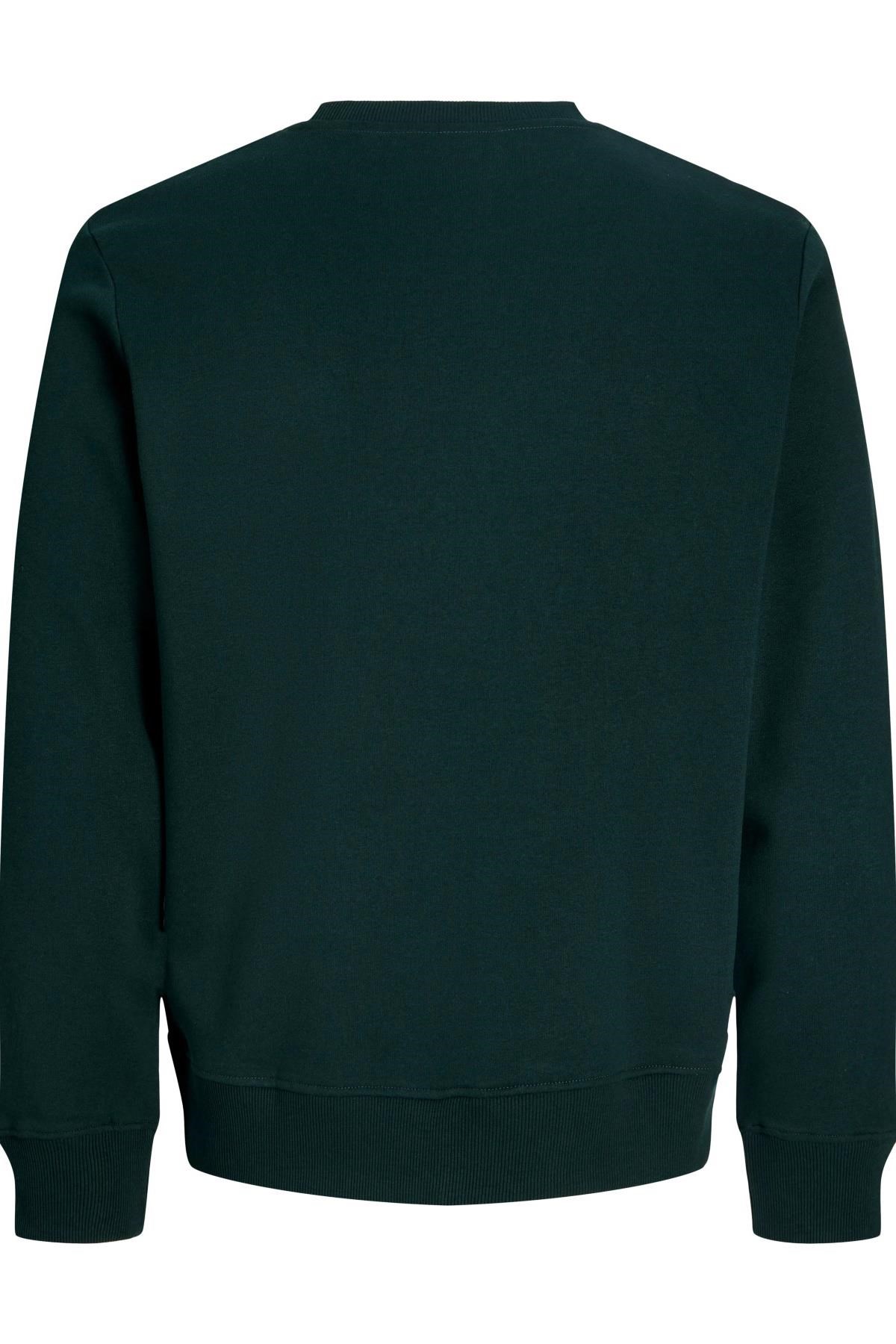 Jack & Jones JJRUSH Erkek Sweatshirt Bisiklet Yaka Rahat Günlük Pamuklu 