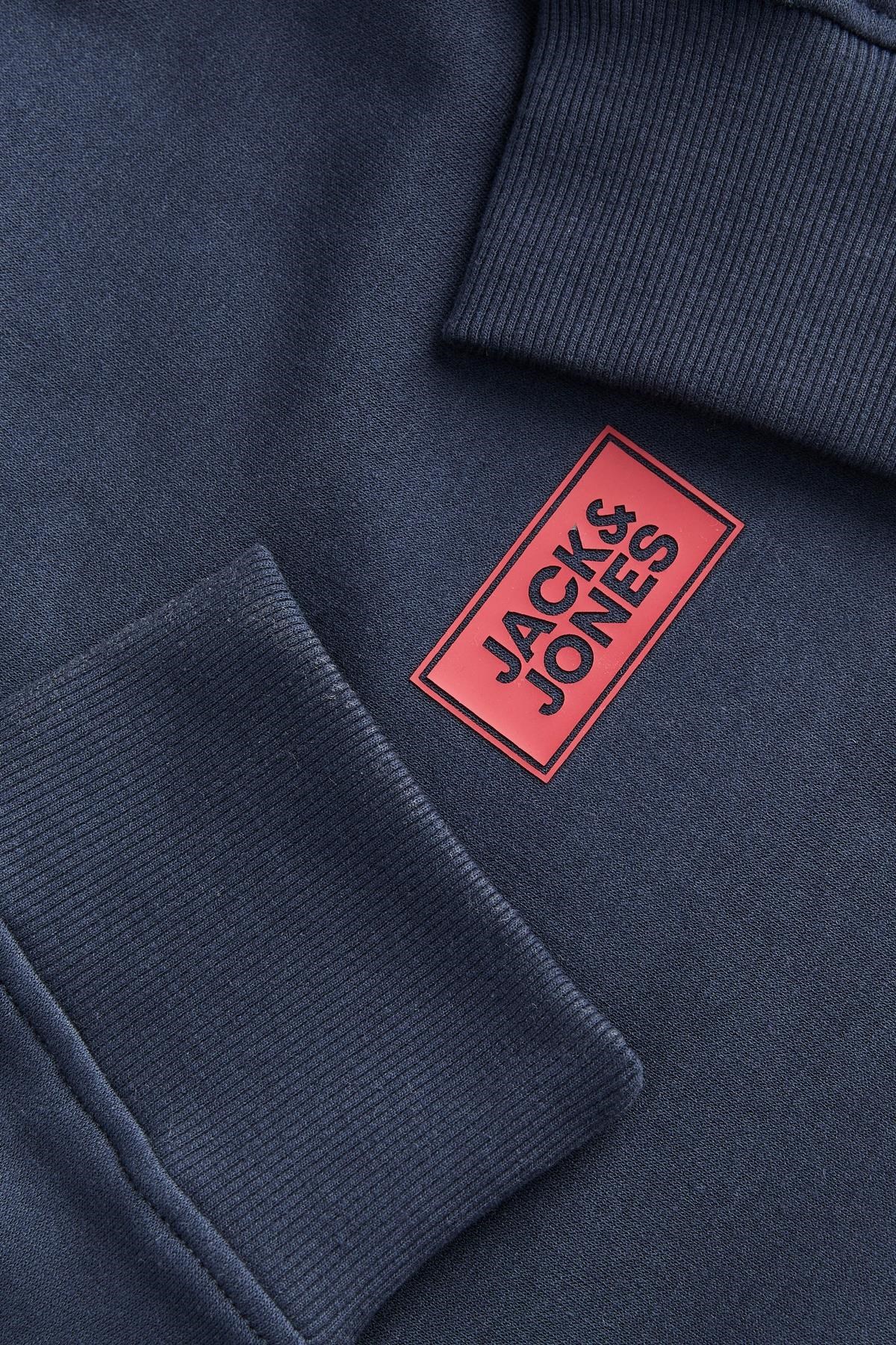 Jack & Jones JJRUSH Erkek Sweatshirt Bisiklet Yaka Rahat Günlük Pamuklu 