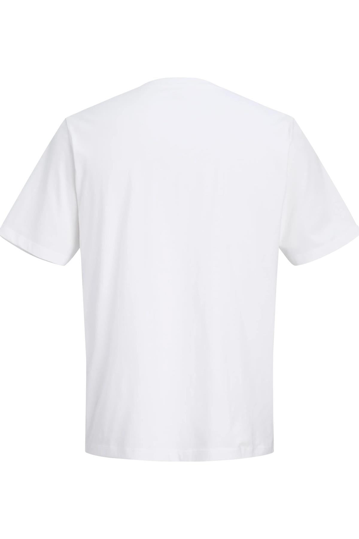 Jack & Jones JORCASSIS Erkek Tişört Bisiklet Yaka Kısa Kollu Rahat Günlük 