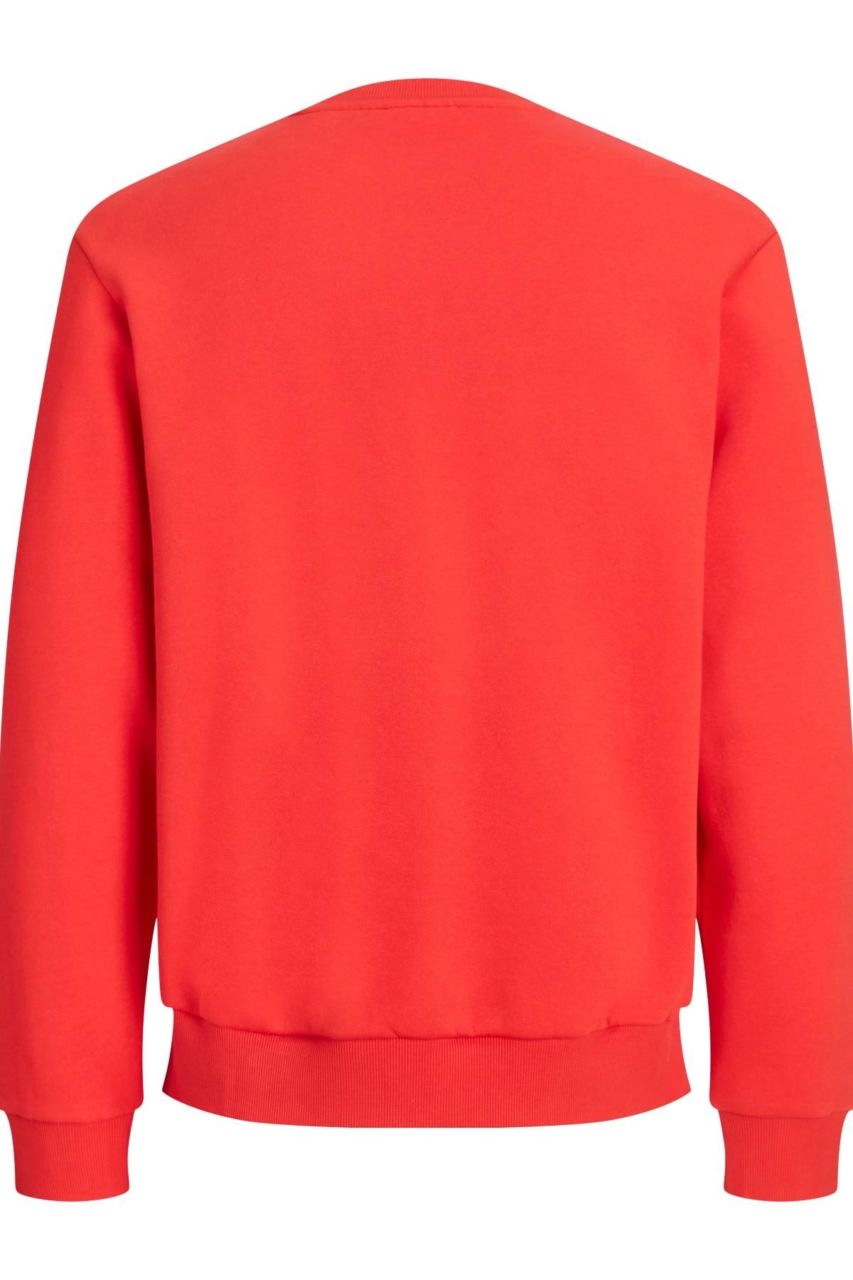 Jack & Jones JORLOGO Erkek Bisiklet Yaka Logolu Sweatshirt Rahat Günlük 