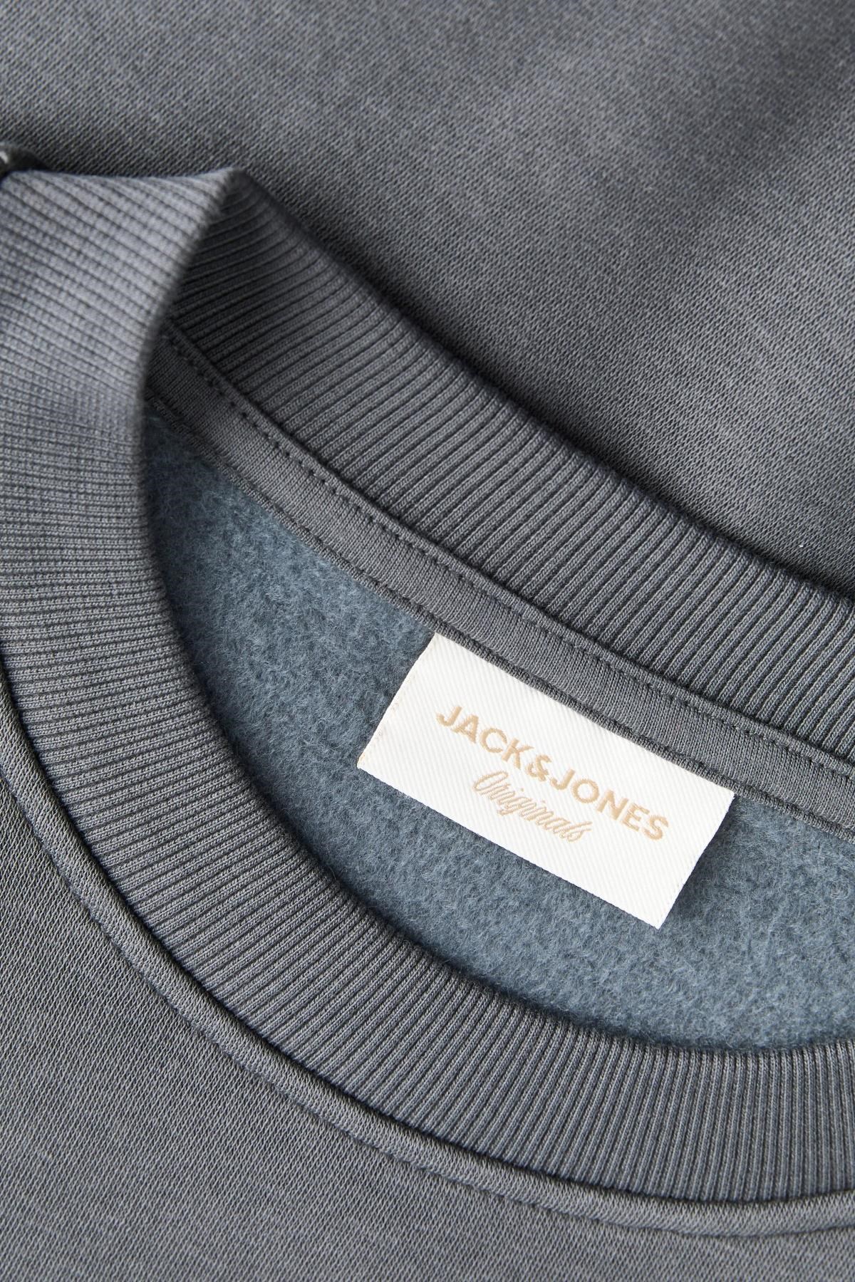 Jack & Jones JORLOGO Erkek Bisiklet Yaka Logolu Sweatshirt Rahat Günlük 