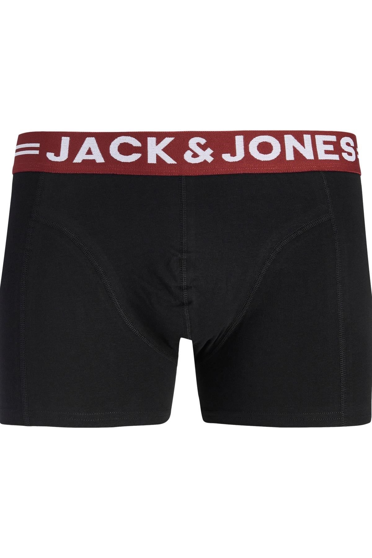 Jack & Jones SENSE Erkek Boxer 3’lü Paket – Pamuklu, Rahat Kesim (NOOS) 
