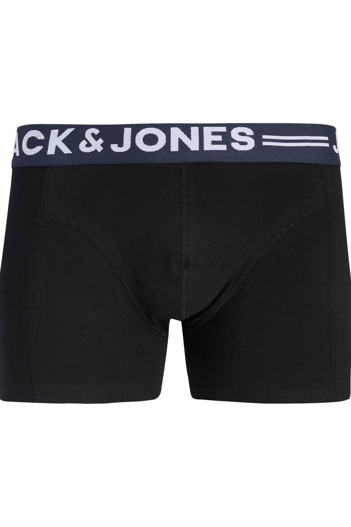 Jack & Jones SENSE Erkek Boxer 3’lü Paket – Pamuklu, Rahat Kesim (NOOS) 