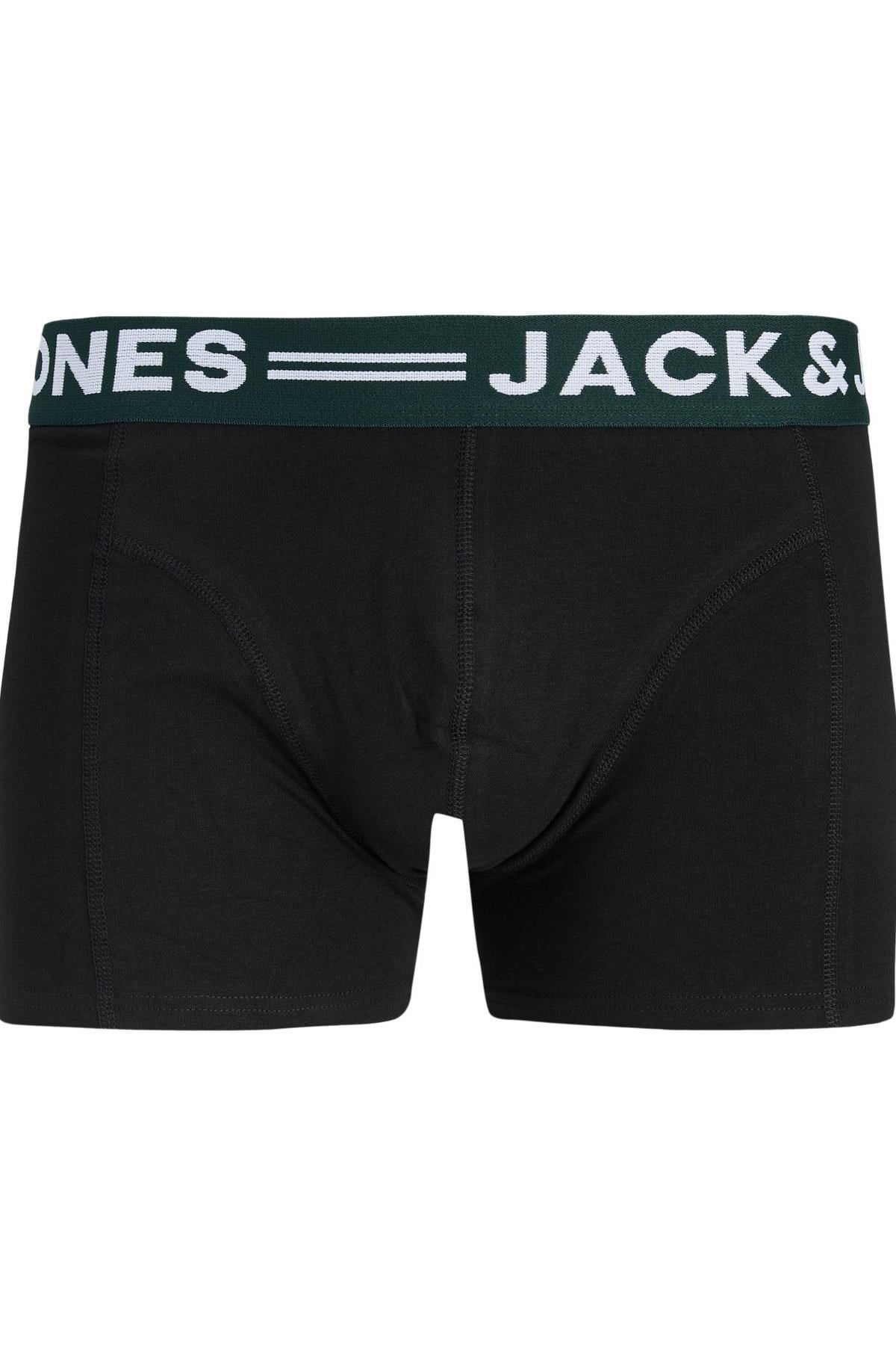 Jack & Jones SENSE Erkek Boxer 3’lü Paket – Pamuklu, Rahat Kesim (NOOS) 