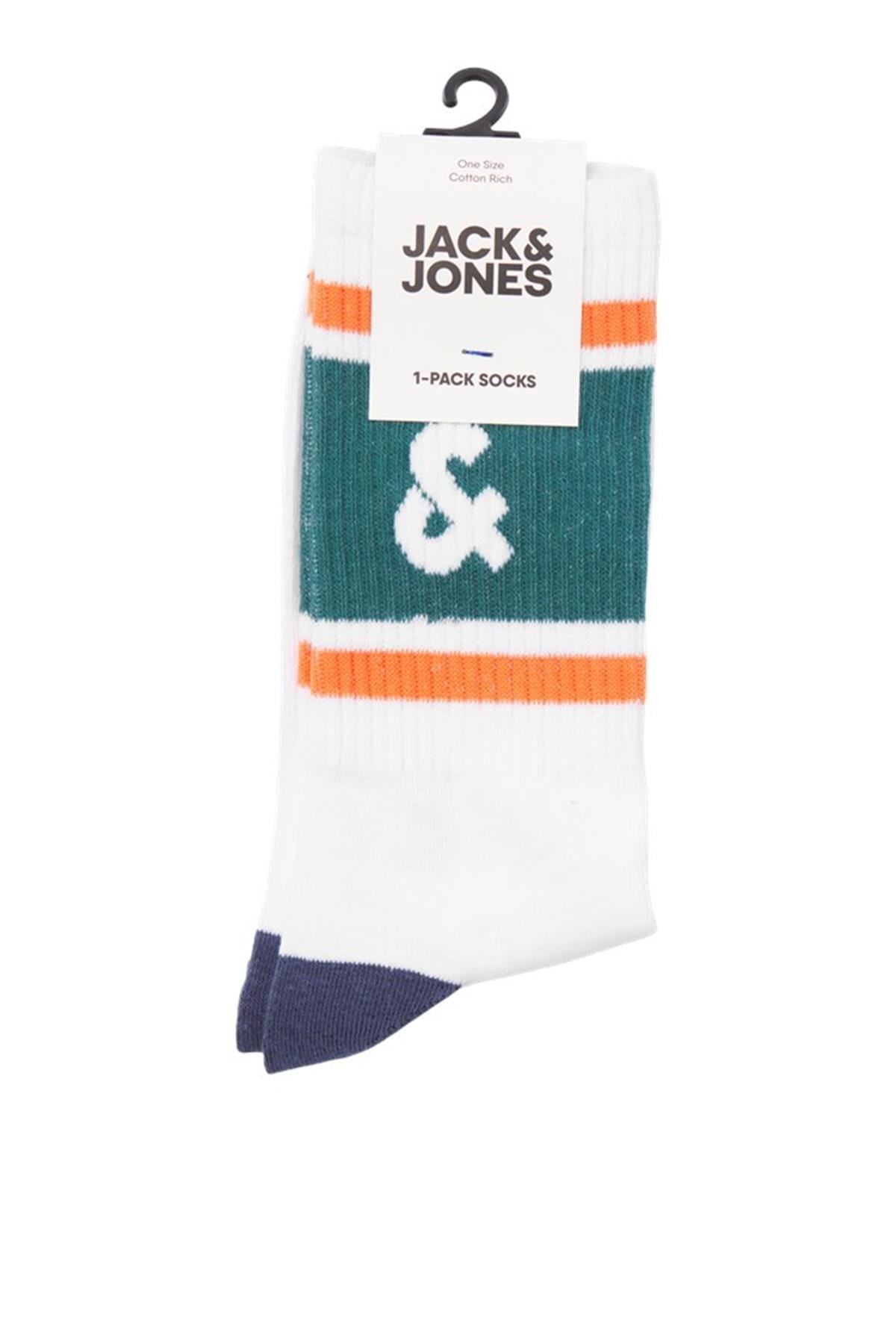 JACK&JONES JACRETRO LOGO TENNIS SOCK12250746 YEŞİL