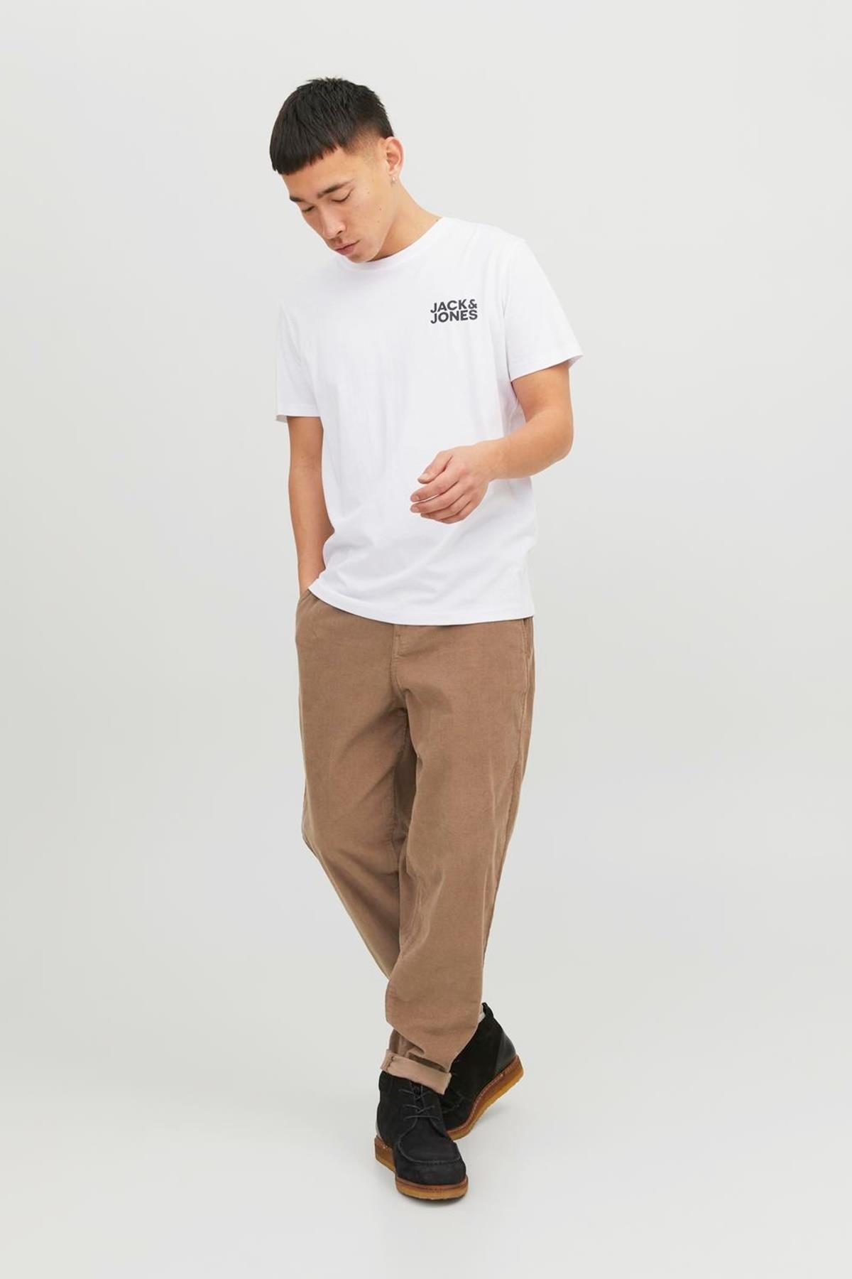 JJECORP LOGO TEE SS O-NECK NOOS 12151955 BEYAZ-1