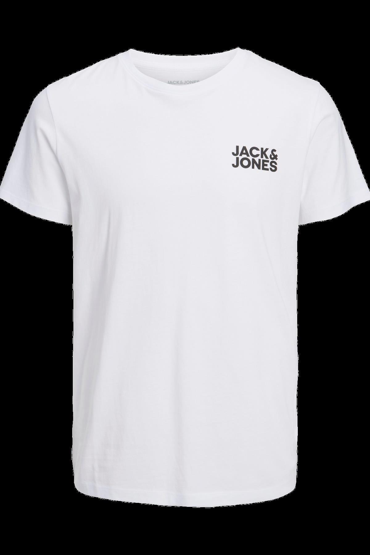 JJECORP LOGO TEE SS O-NECK NOOS 12151955 BEYAZ-1