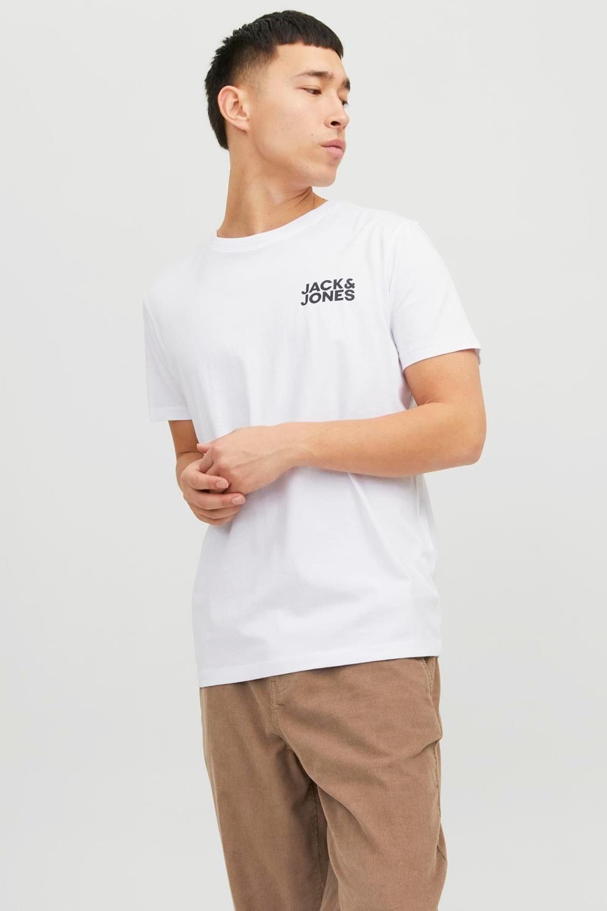 JJECORP LOGO TEE SS O-NECK NOOS 12151955 BEYAZ-1